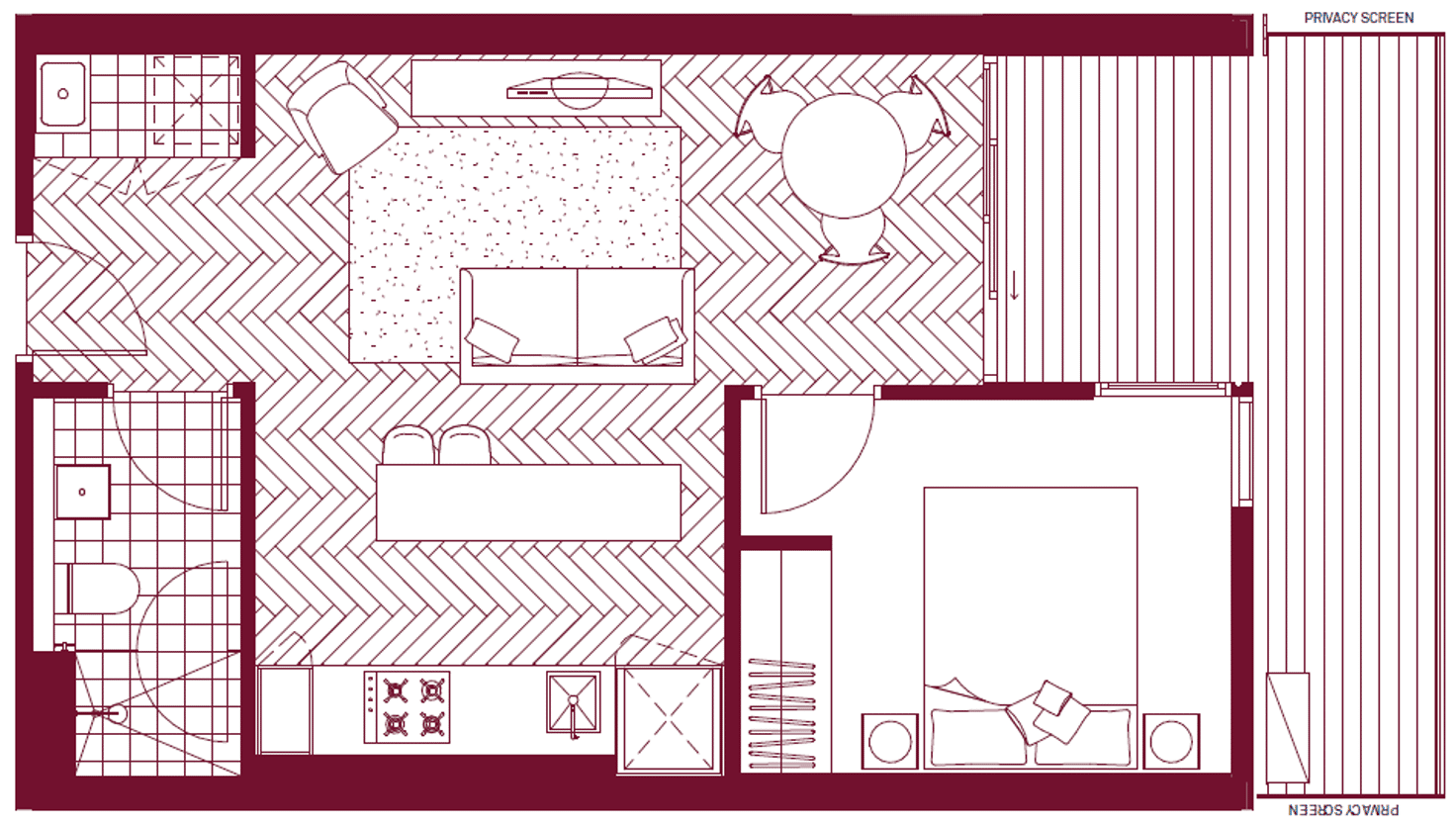 Floorplan of Homely apartment listing, 809/338 Gore Street, Fitzroy VIC 3065