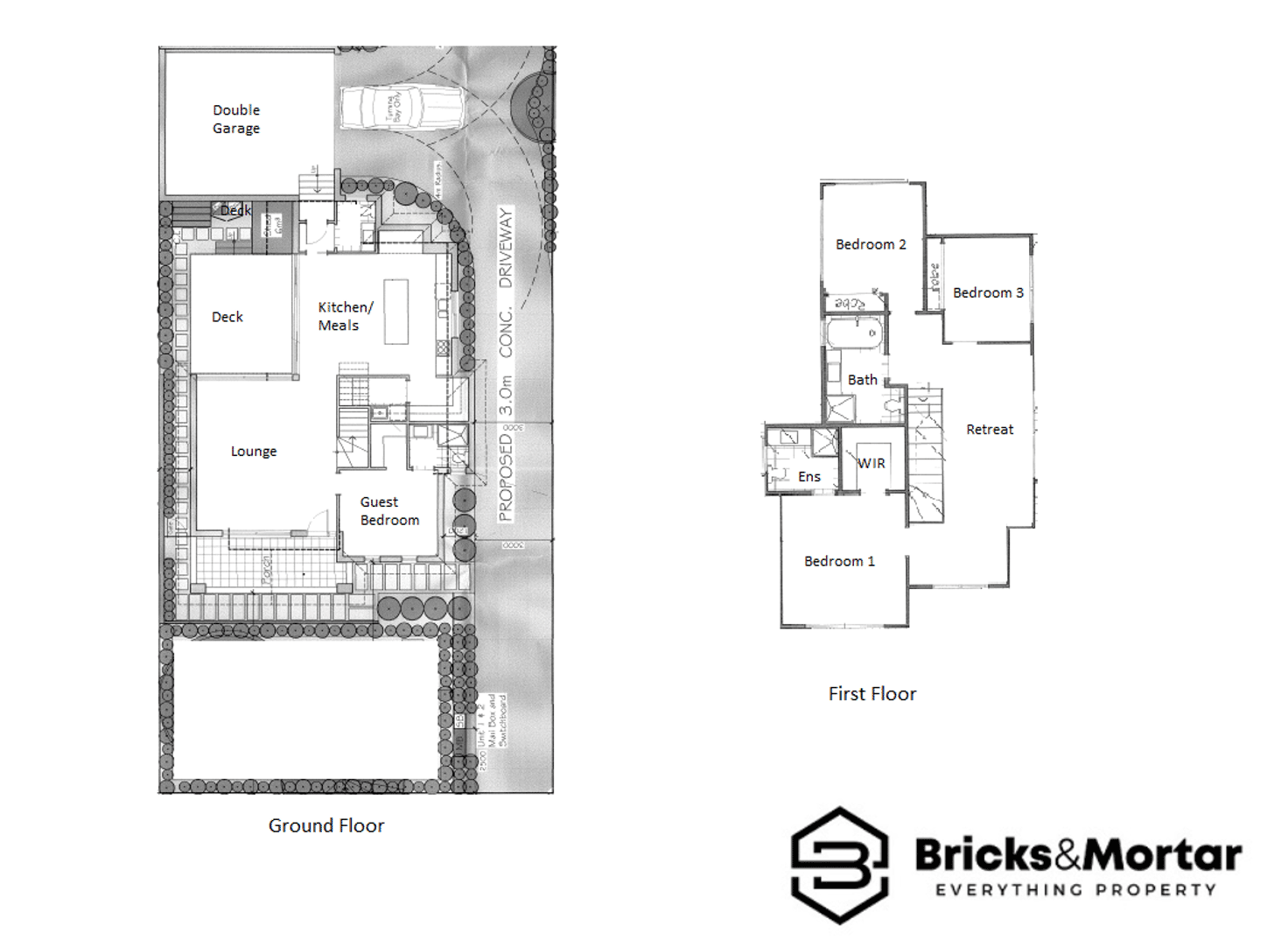 Floorplan of Homely townhouse listing, 1/2A Marie St, Oak Park VIC 3046