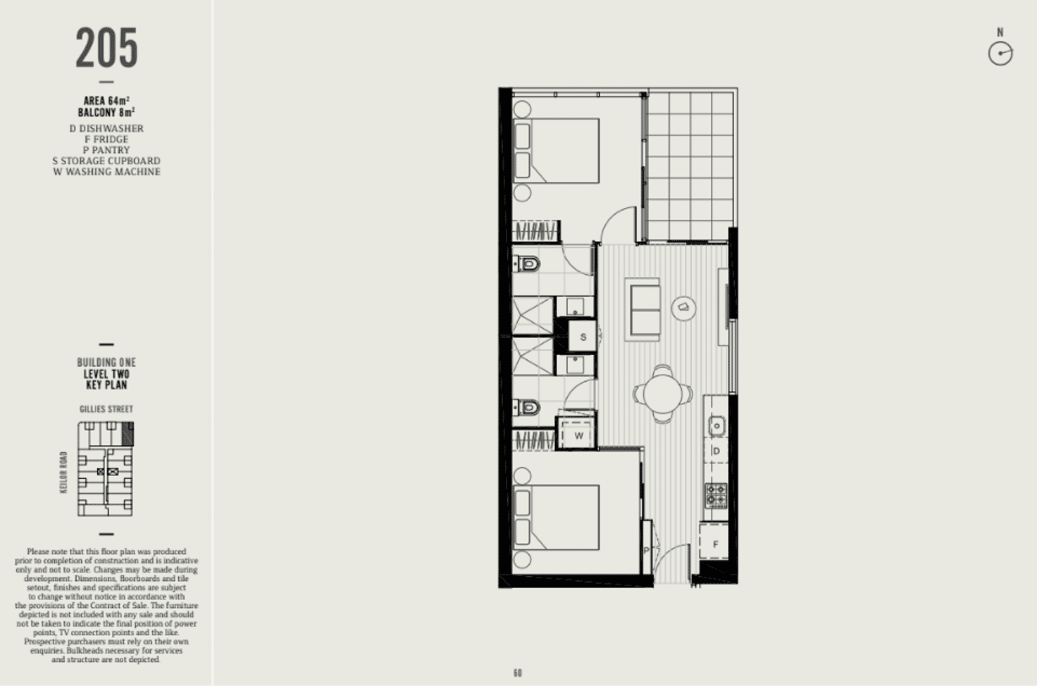 Floorplan of Homely apartment listing, 205/110 Keilor Road, Essendon North VIC 3041