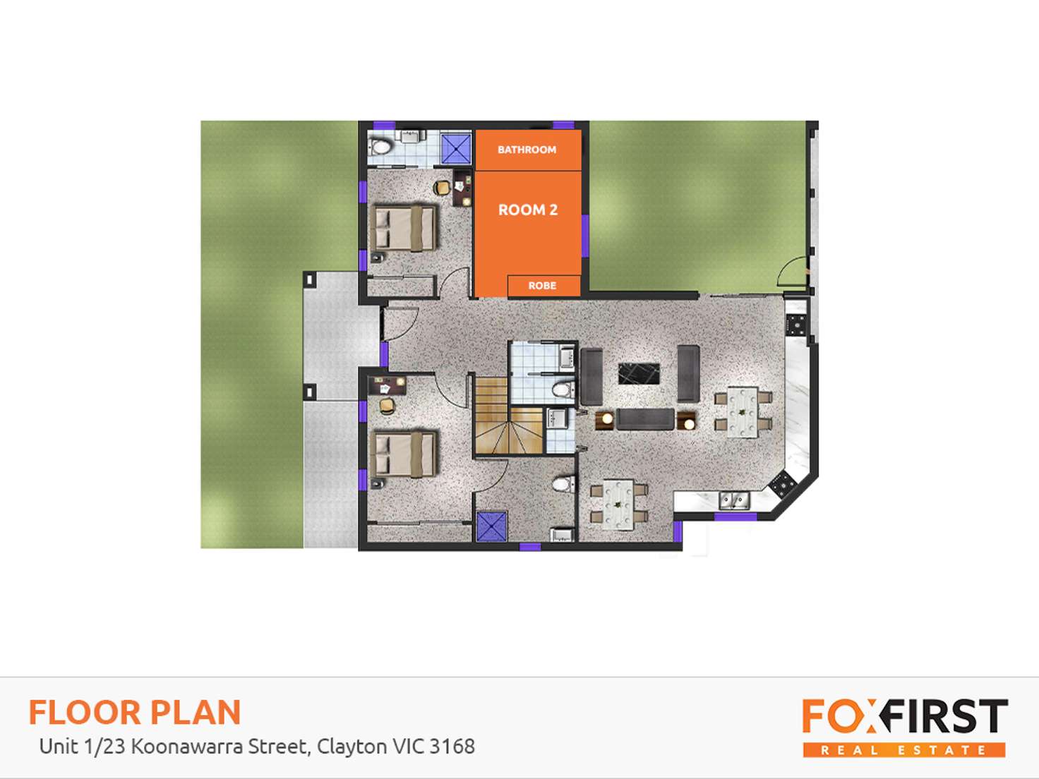 Floorplan of Homely house listing, Room 2-1/23 Koonawarra Street, Clayton VIC 3168