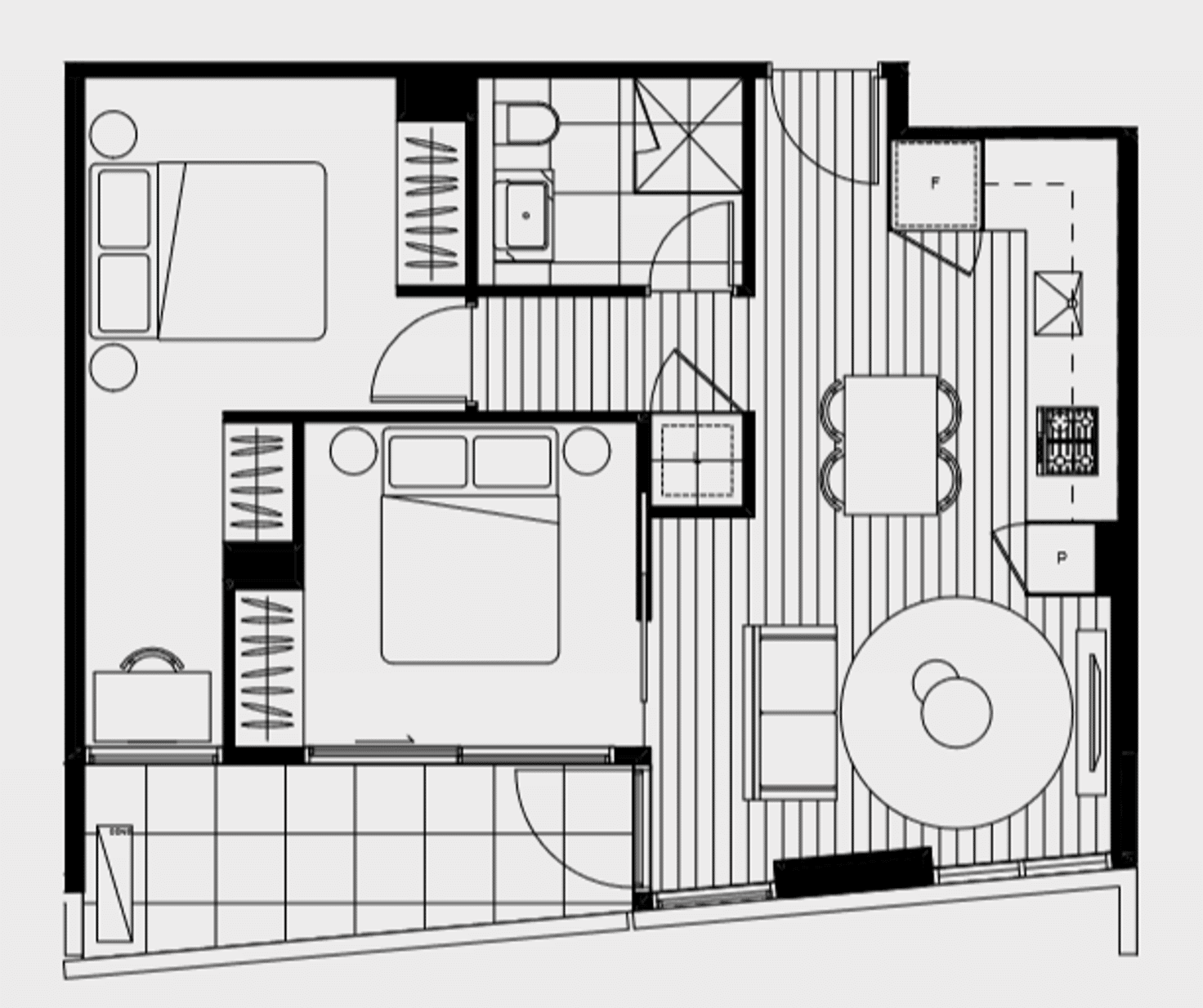 Floorplan of Homely apartment listing, 706/108 Haines St, North Melbourne VIC 3051