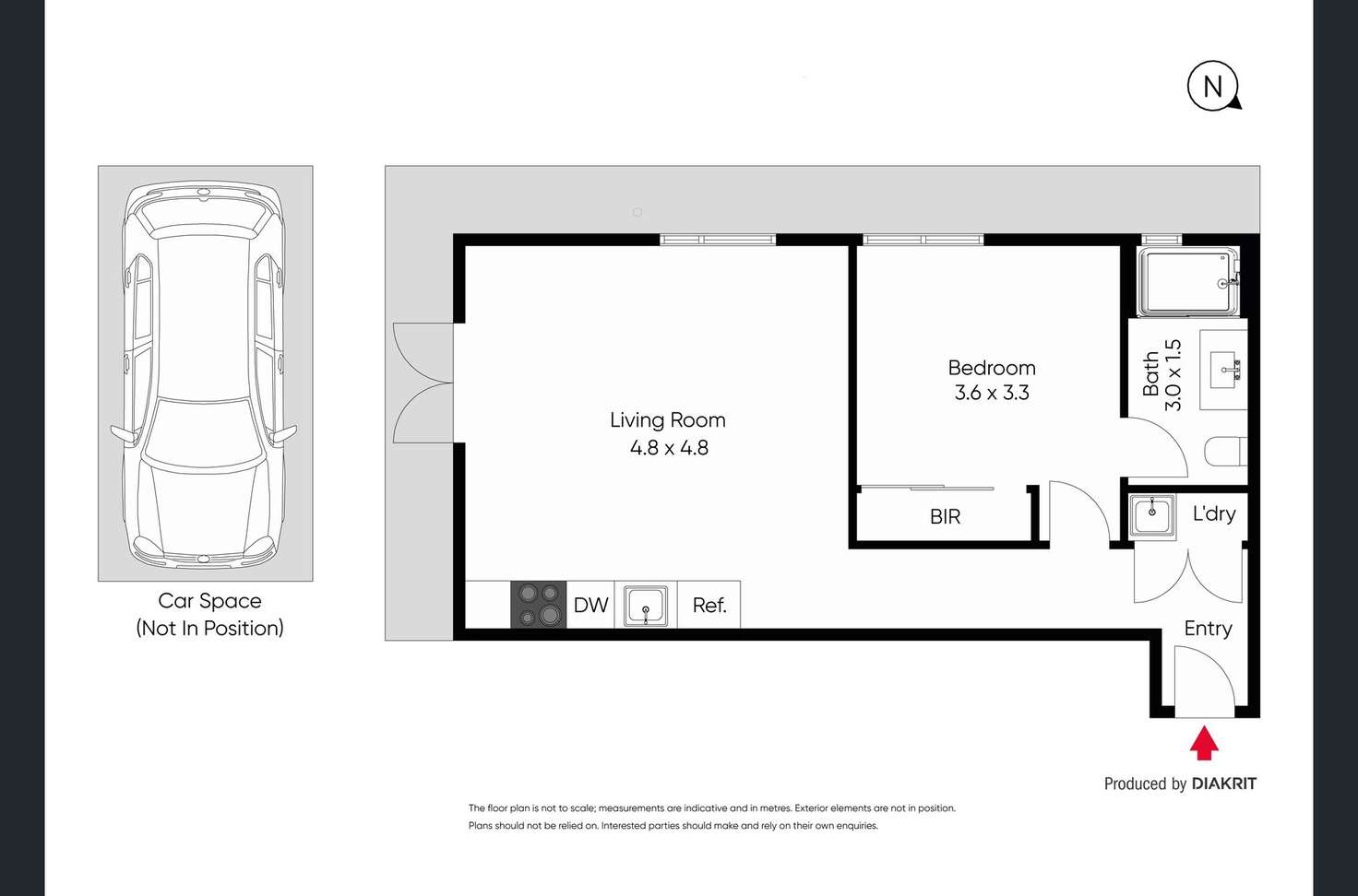 Floorplan of Homely apartment listing, G03/50 Dow Street, Port Melbourne VIC 3207