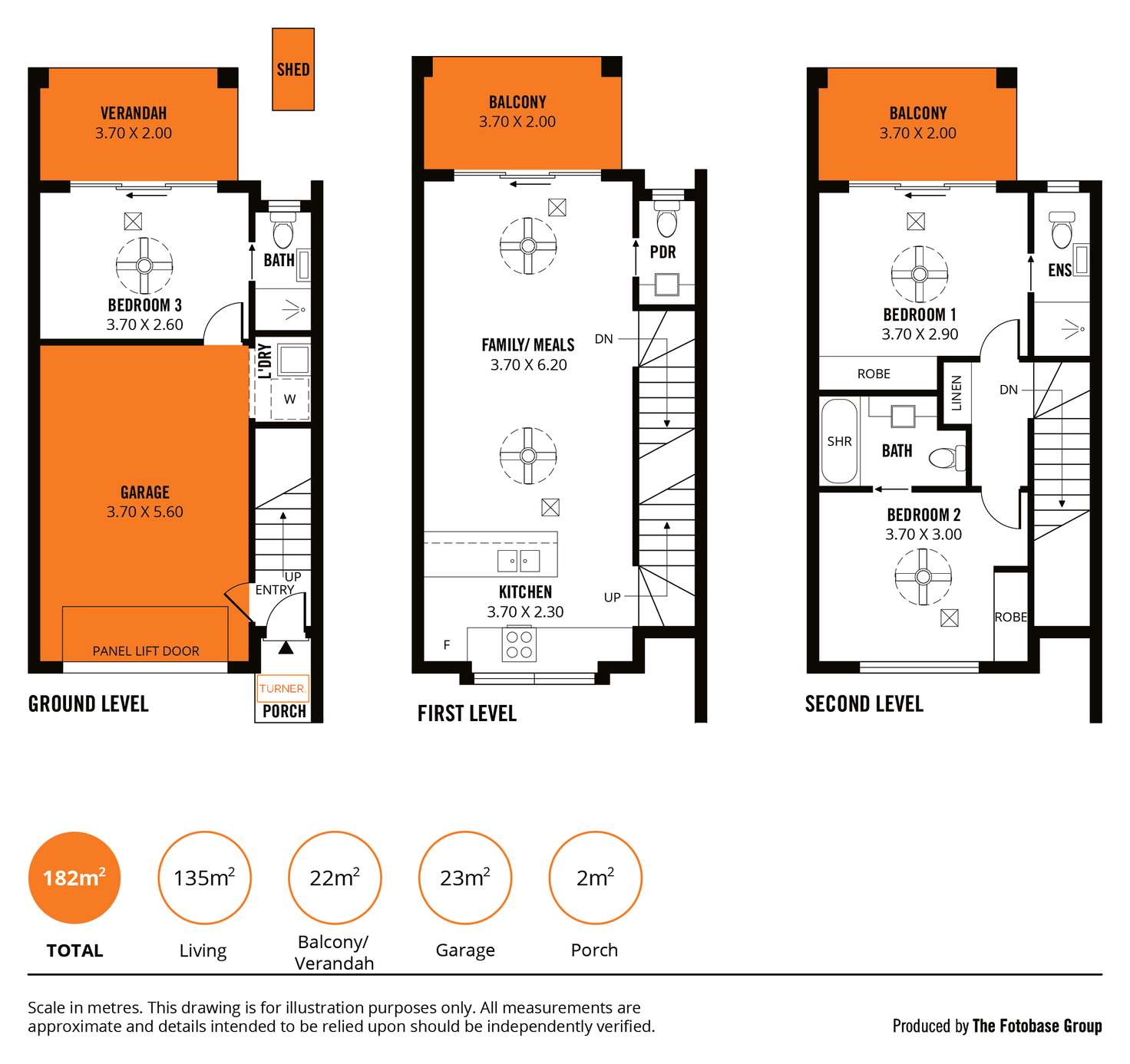 Floorplan of Homely townhouse listing, 2/19 Dixon Lane, Mawson Lakes SA 5095