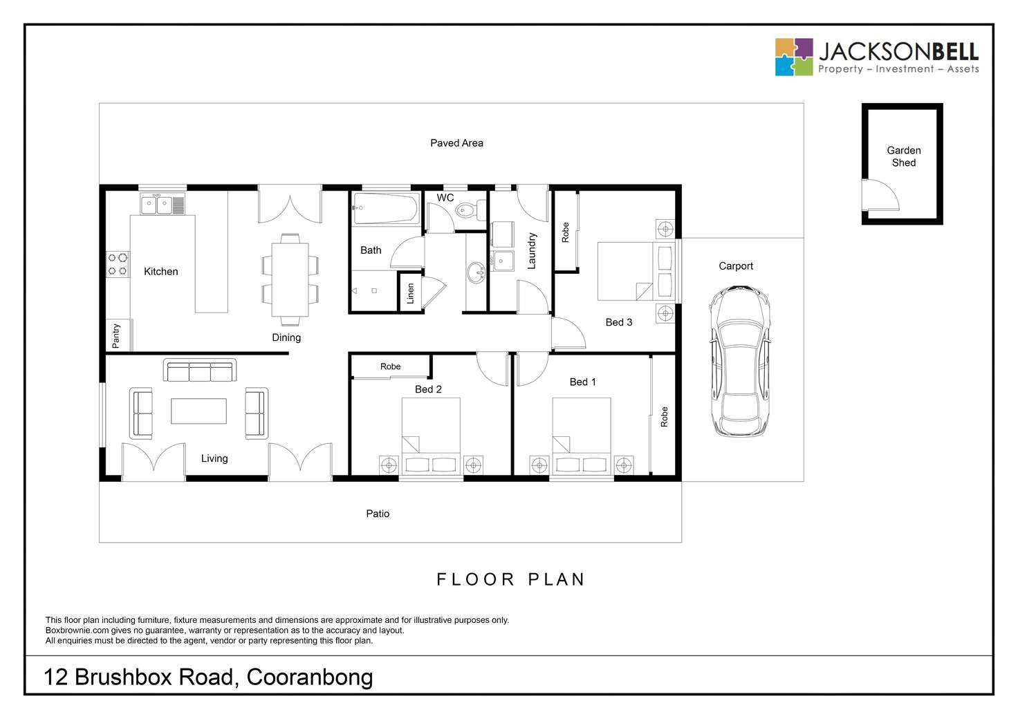 Floorplan of Homely house listing, 12 Brushbox Road, Cooranbong NSW 2265