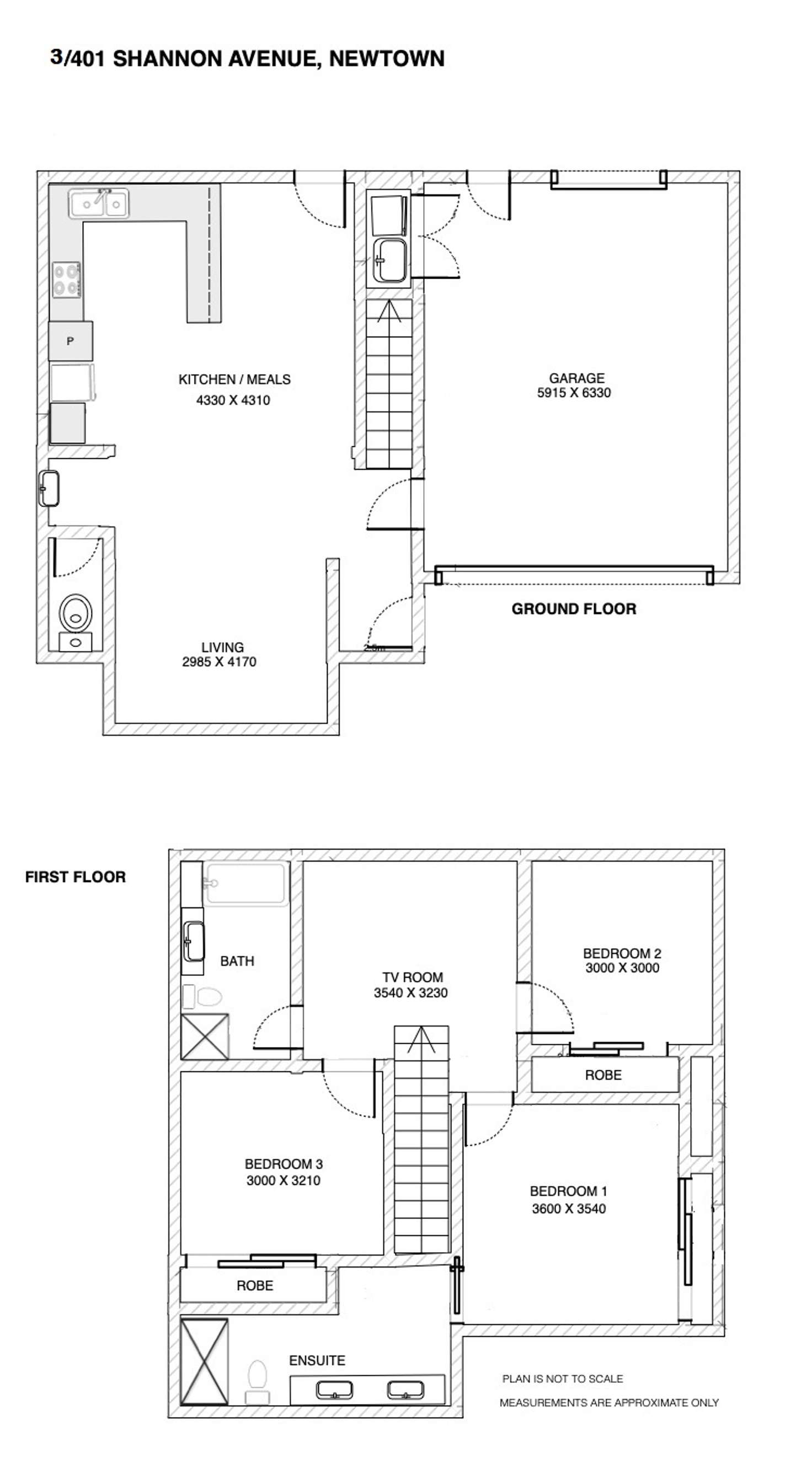 Floorplan of Homely house listing, 3/401 Shannon Avenue, Newtown VIC 3220