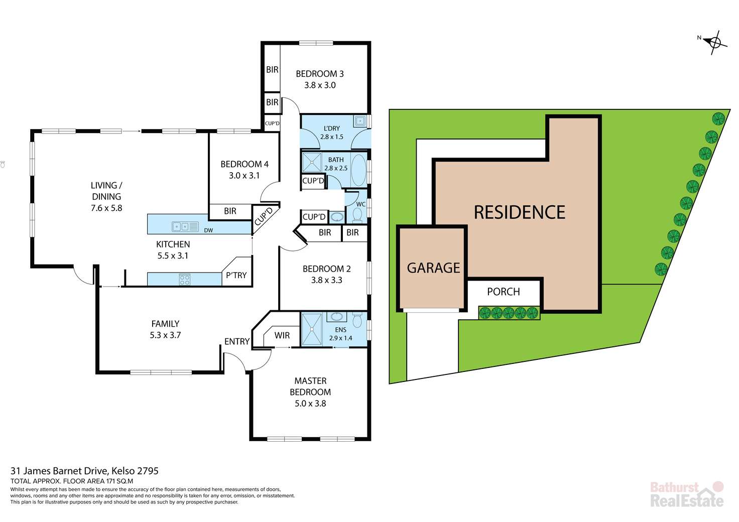 Floorplan of Homely house listing, 31 James Barnet Drive, Kelso NSW 2795