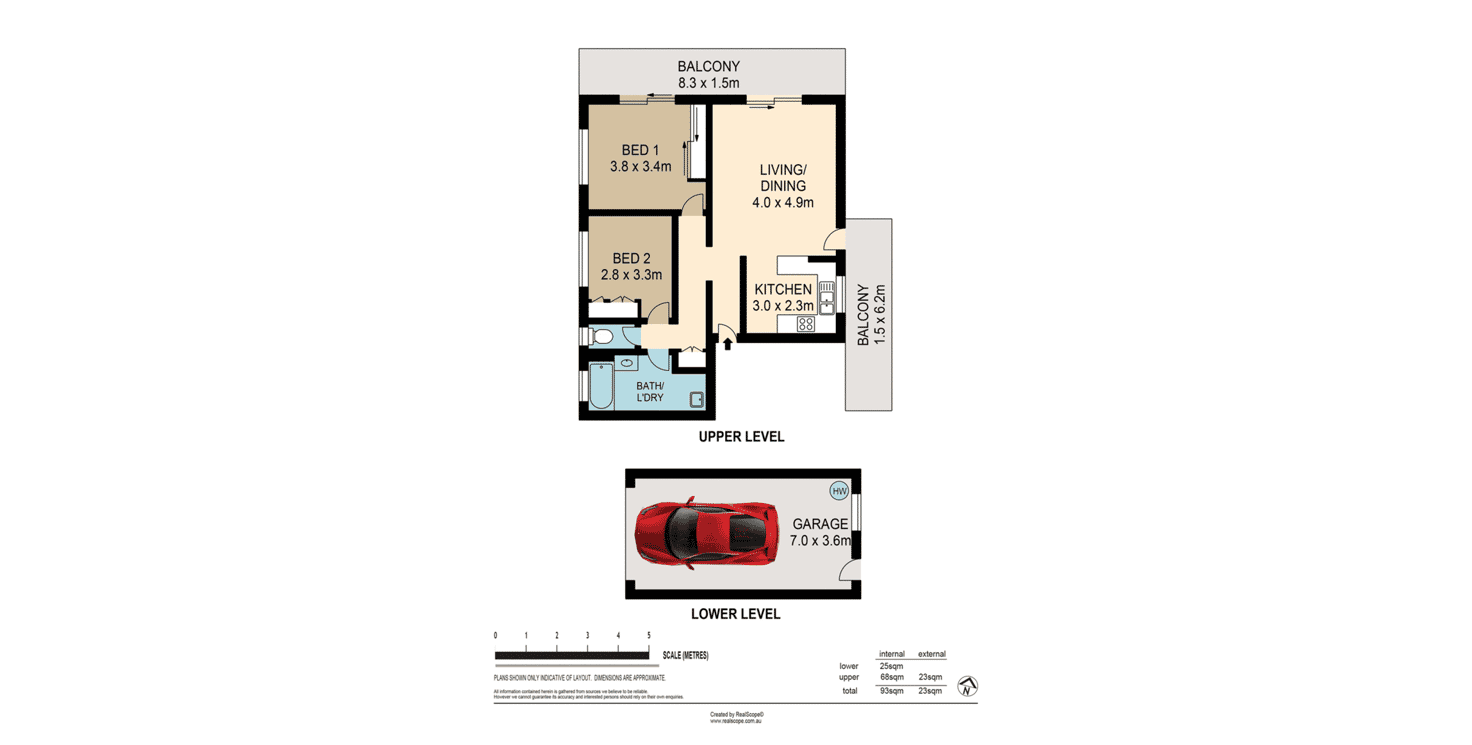Floorplan of Homely unit listing, 1/10 Alpha Street, Taringa QLD 4068