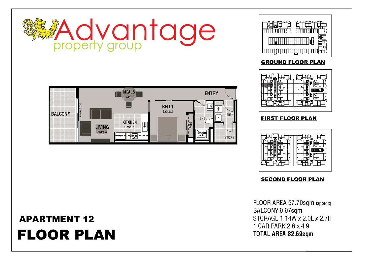 Floorplan of Homely apartment listing, 15/1B Jarama Boulevard, Epping VIC 3076