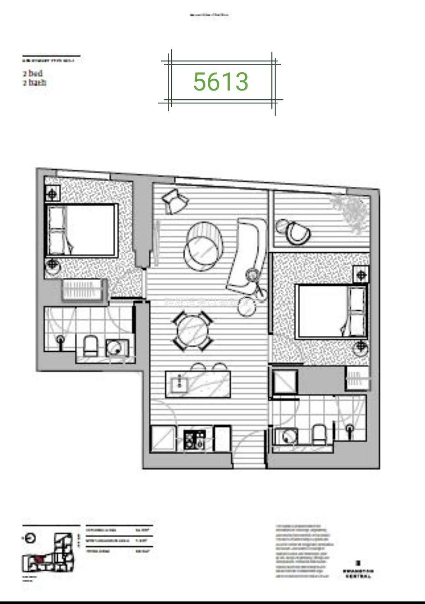 Floorplan of Homely apartment listing, 5613/160 Victoria Street, Carlton VIC 3053