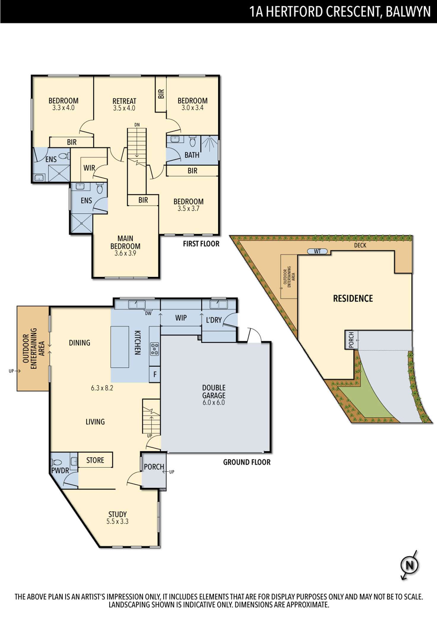 Floorplan of Homely house listing, 1A Hertford Crescent, Balwyn VIC 3103
