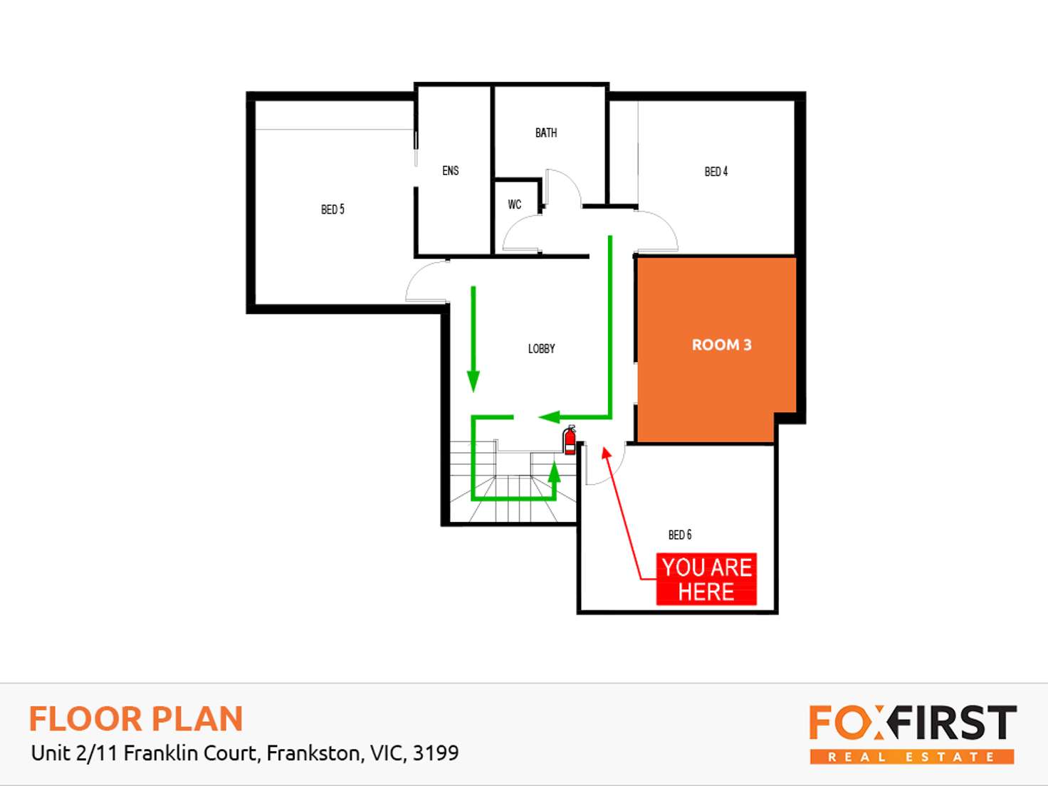 Floorplan of Homely house listing, Room 3 Unit 2/11 Franklin Court, Frankston VIC 3199