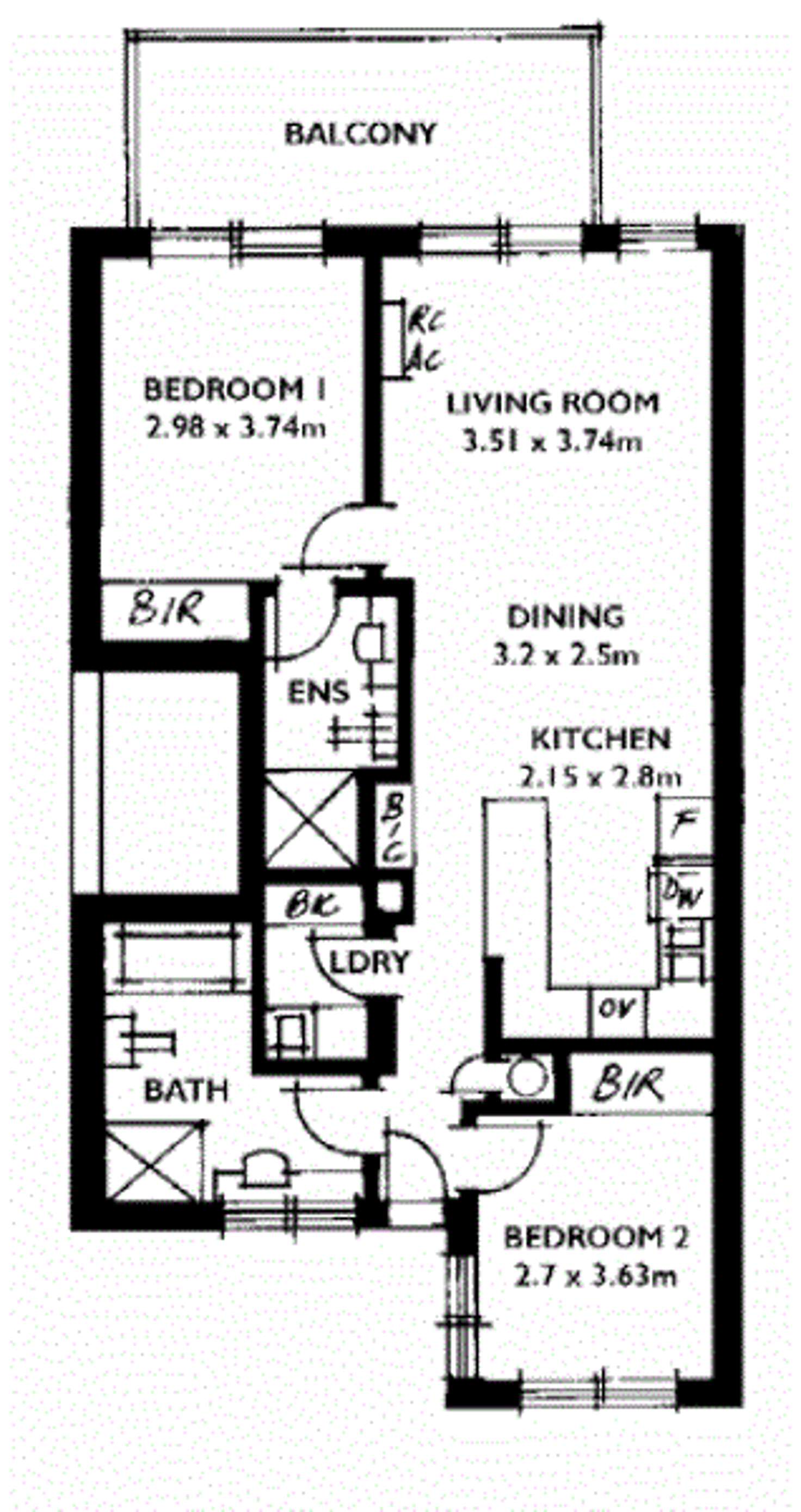 Floorplan of Homely apartment listing, 68/9 East Terrace, Adelaide SA 5000