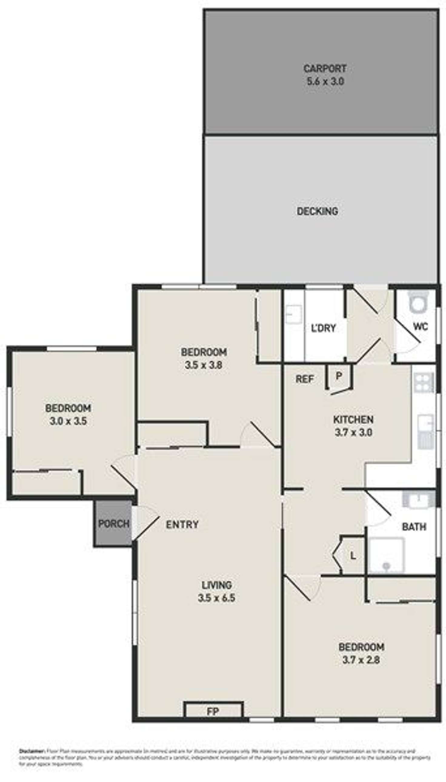 Floorplan of Homely house listing, 1/9 Wright Street, Laverton VIC 3028