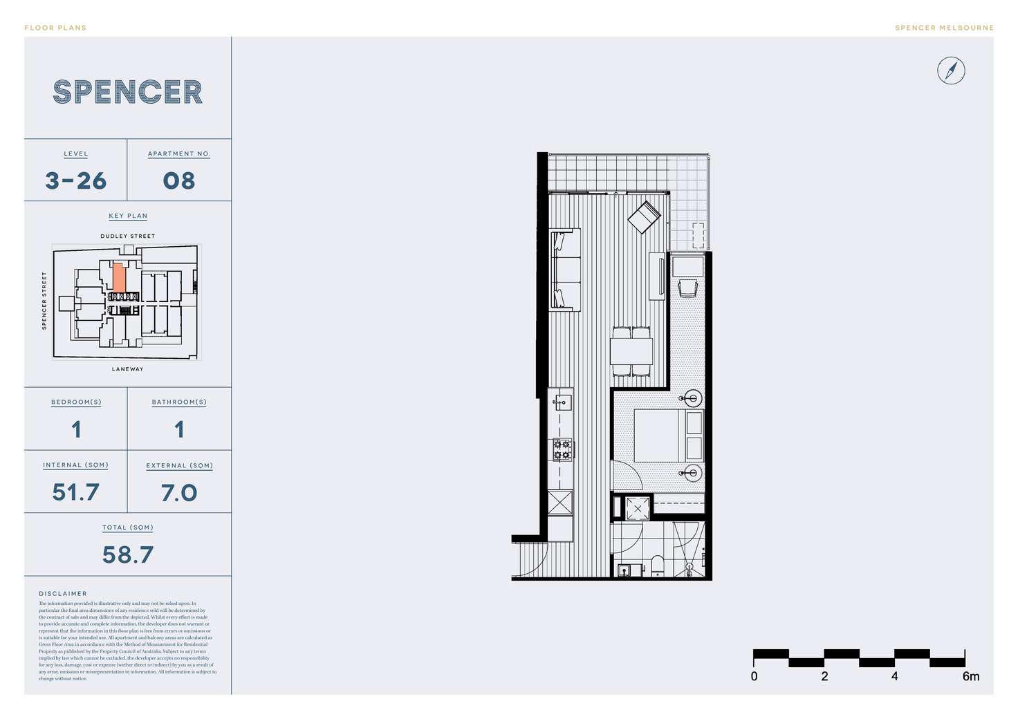 Floorplan of Homely apartment listing, 408/65 Dudley Street, West Melbourne VIC 3003