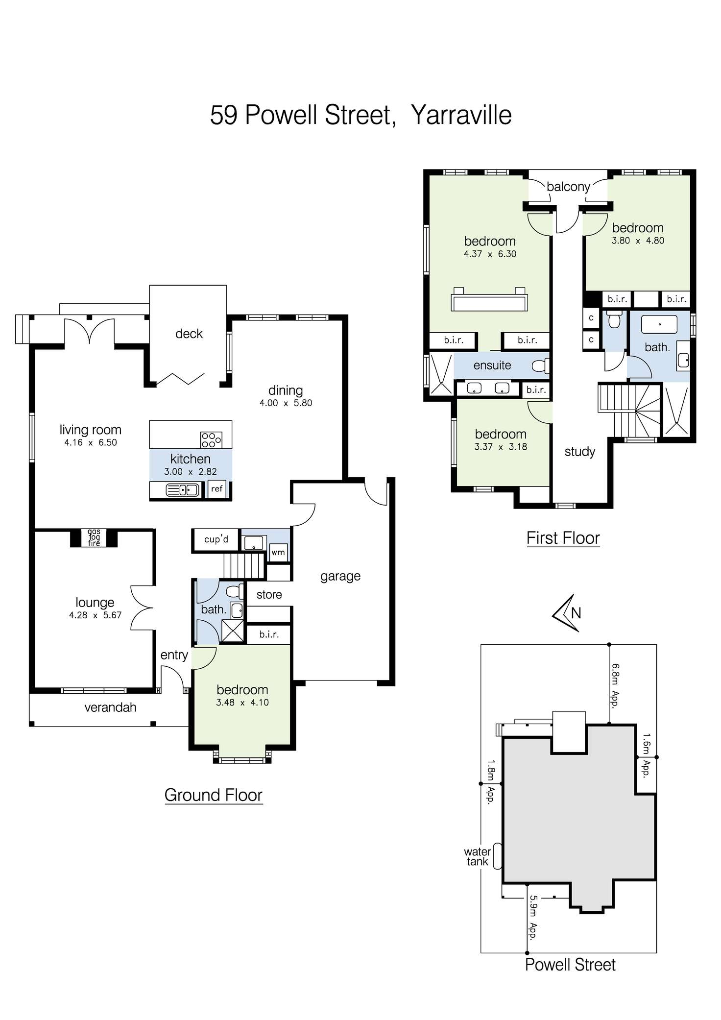 Floorplan of Homely house listing, 59 Powell Street, Yarraville VIC 3013