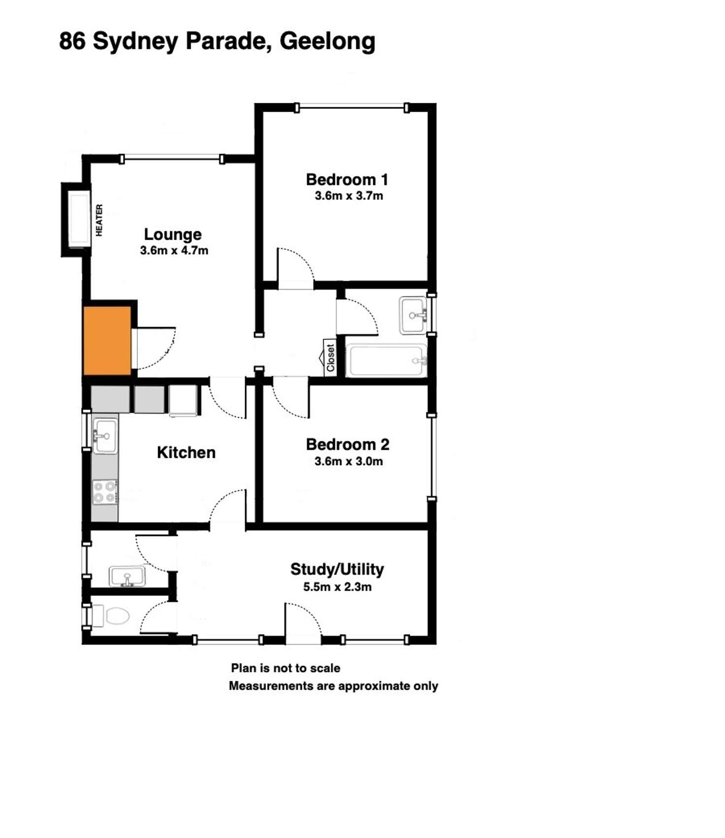 Floorplan of Homely house listing, 86 Sydney Parade, Geelong VIC 3220