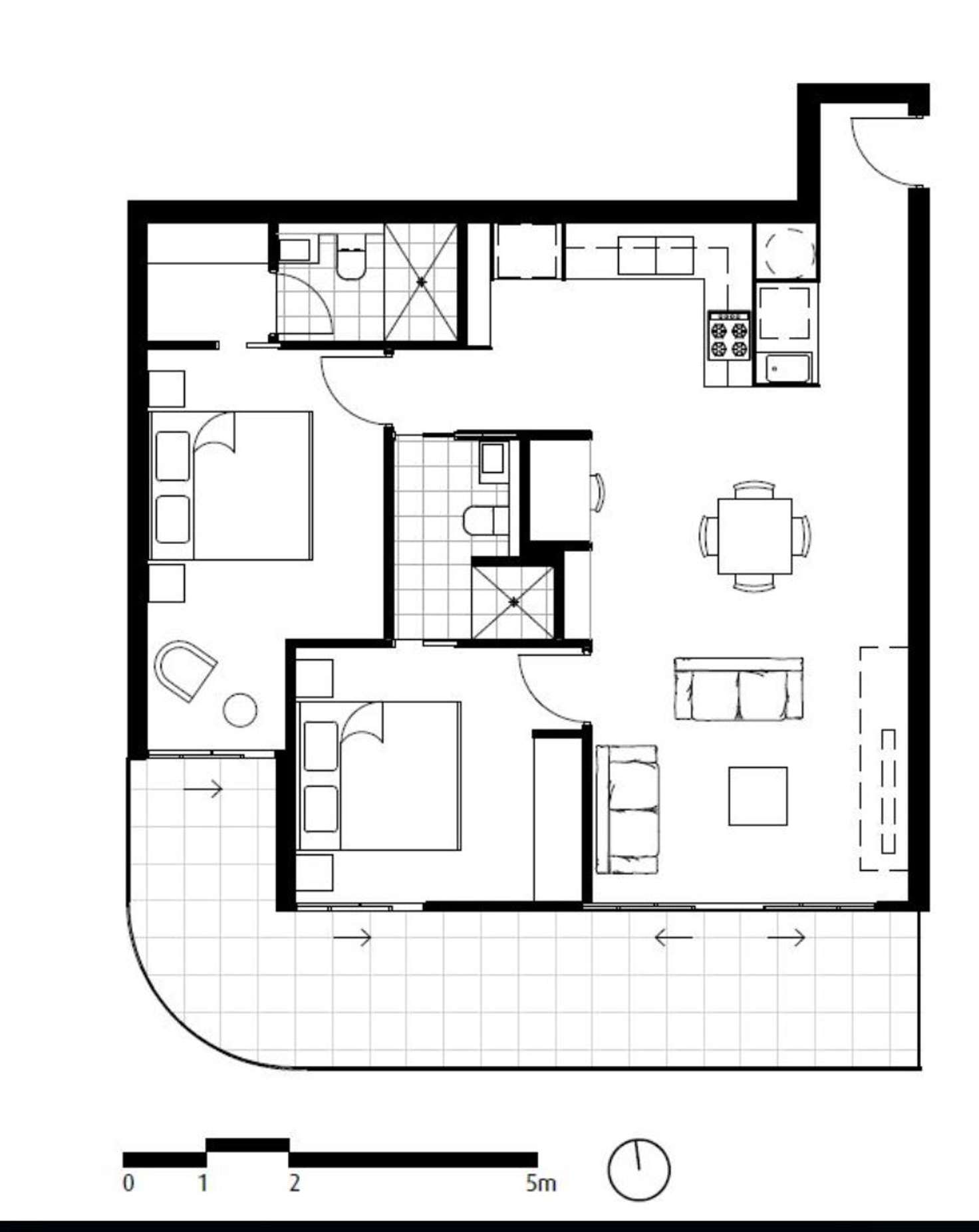 Floorplan of Homely apartment listing, 403/13 Wellington St, St Kilda VIC 3182