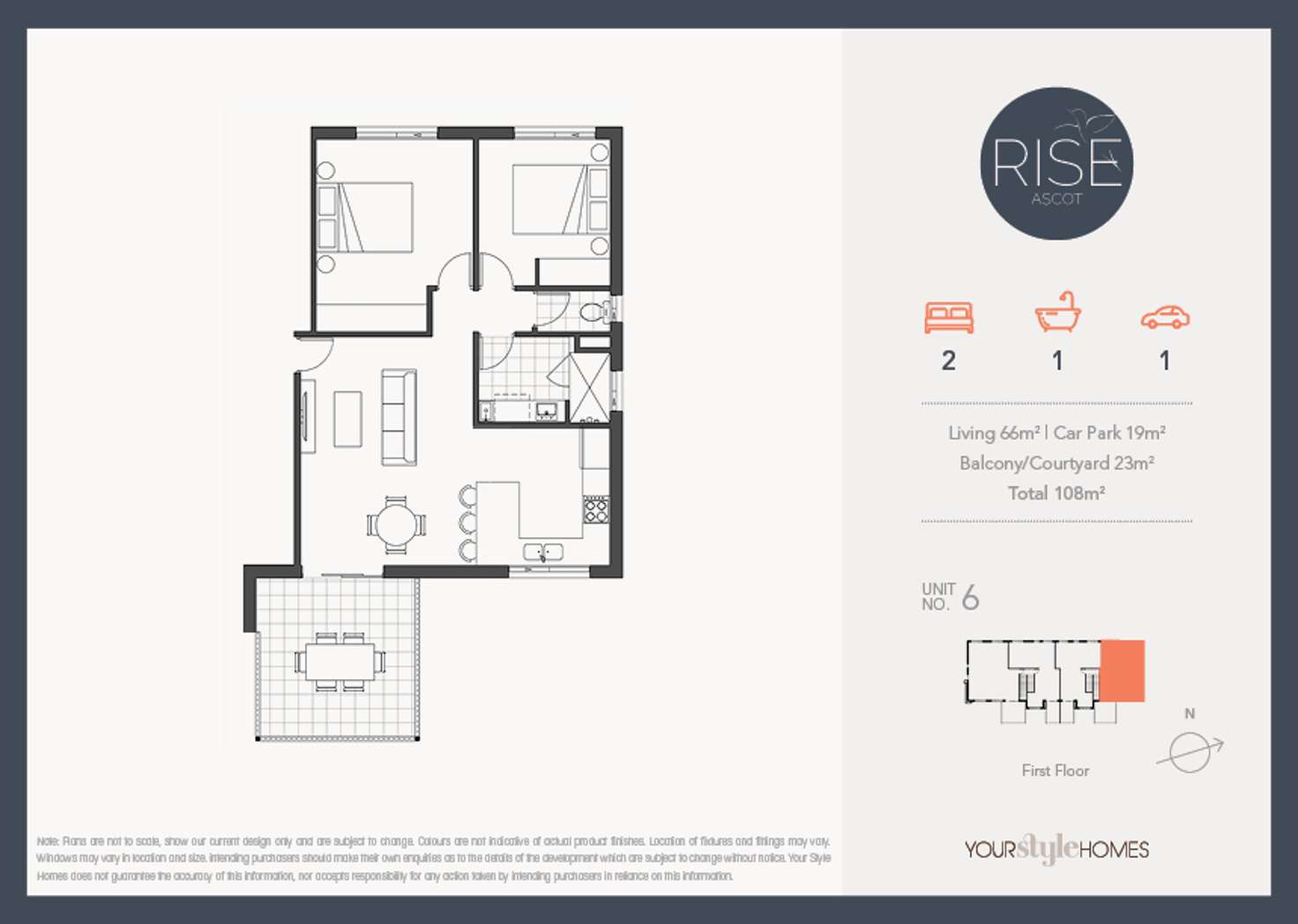 Floorplan of Homely apartment listing, 6/90 Lamington Avenue, Ascot QLD 4007