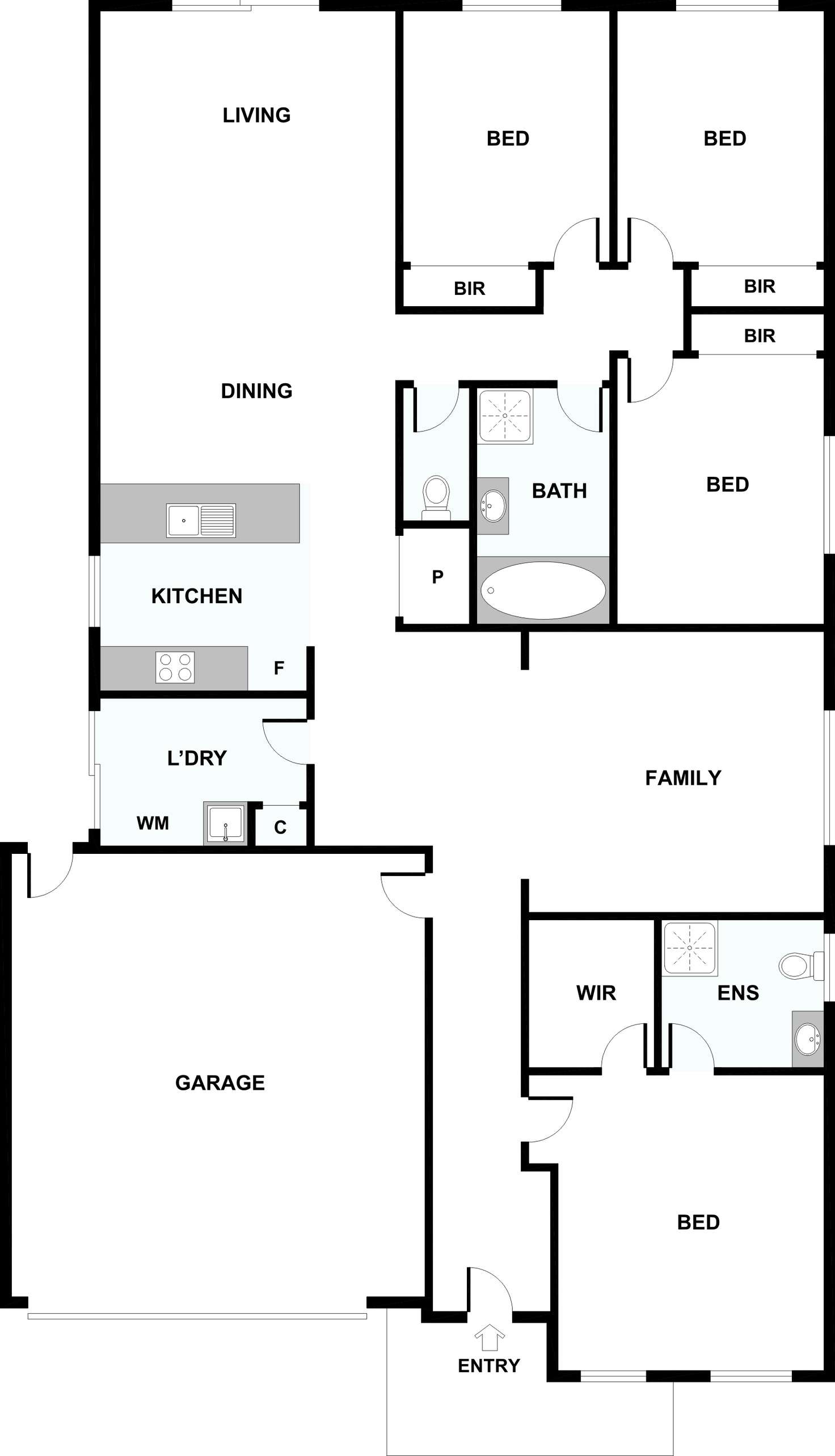 Floorplan of Homely house listing, 11 Liberator Drive, Point Cook VIC 3030