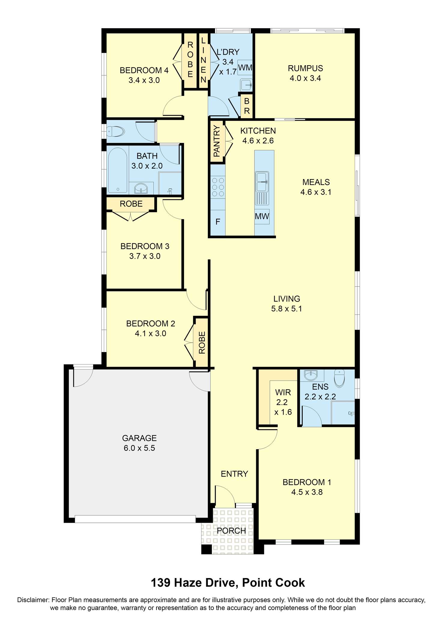 Floorplan of Homely house listing, 139 Haze Drive, Point Cook VIC 3030