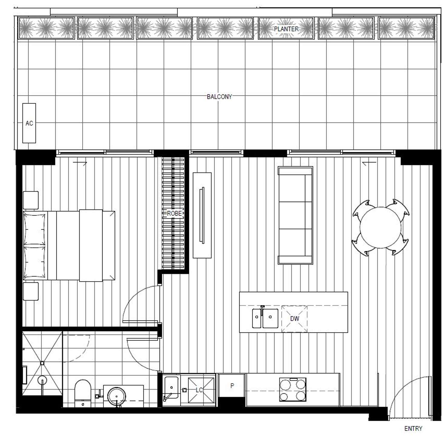 Floorplan of Homely apartment listing, 506/8 North Street, Ascot Vale VIC 3032