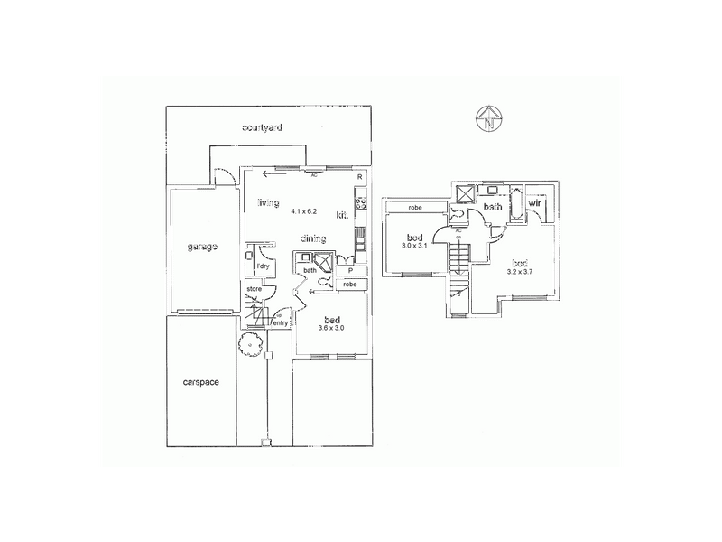 Floorplan of Homely townhouse listing, 2A Broughton Avenue, Reservoir VIC 3073