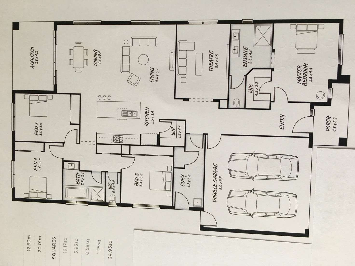 Floorplan of Homely house listing, 3 Wimbledon Bvd, Strathtulloh VIC 3338