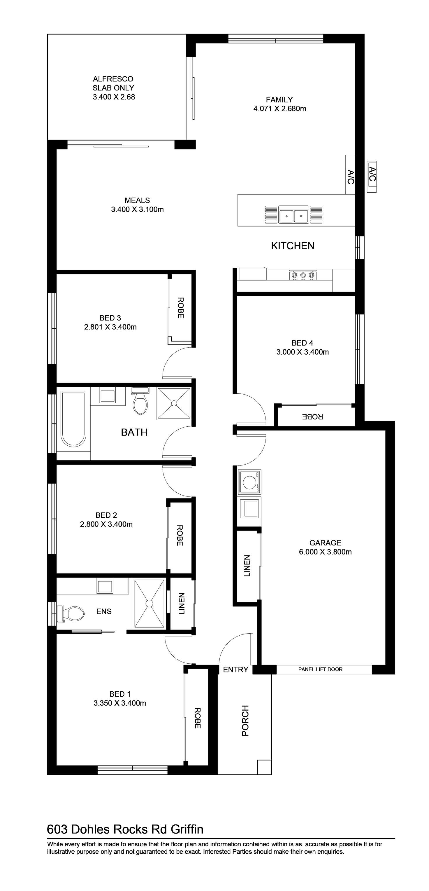 Floorplan of Homely house listing, 603 Dohles Rock Road, Griffin QLD 4503
