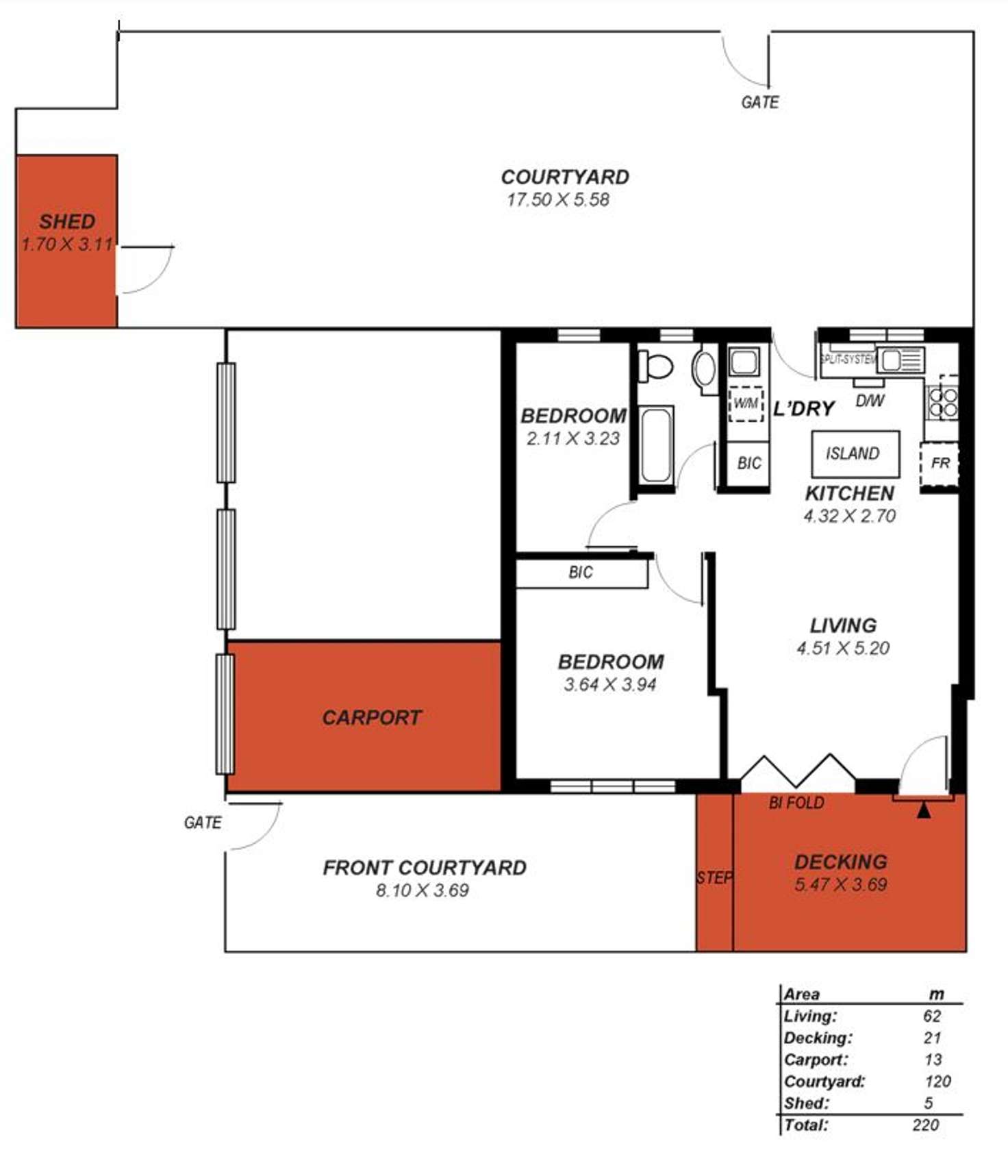 Floorplan of Homely unit listing, 1/23 Brand Street, Beulah Park SA 5067