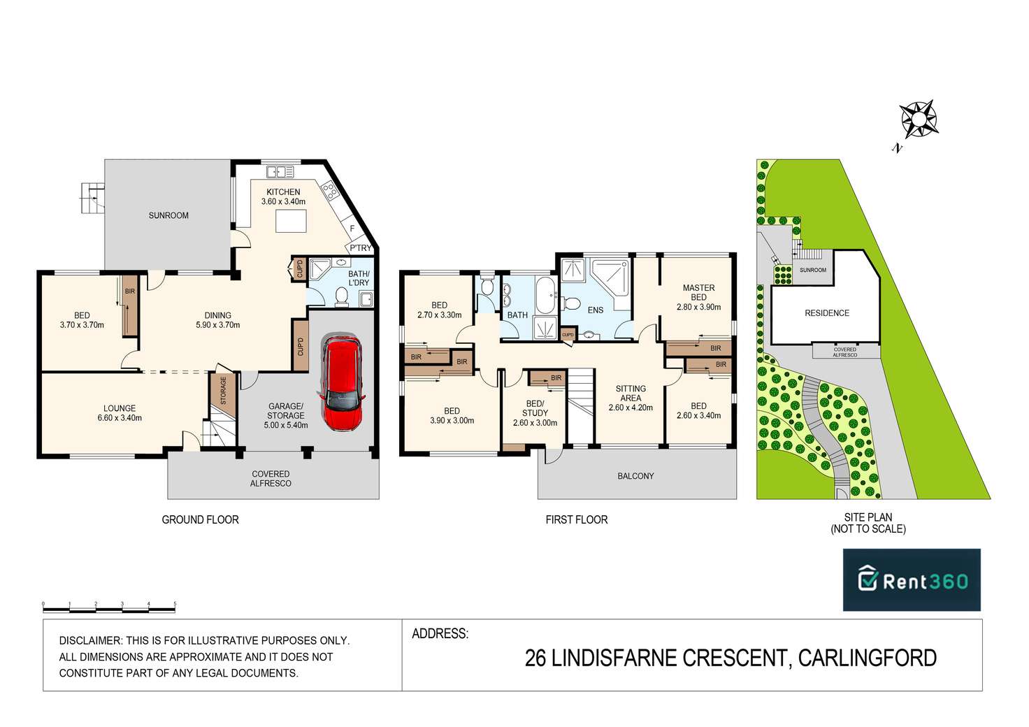 Floorplan of Homely house listing, 26 Lindisfarne Crescent, Carlingford NSW 2118