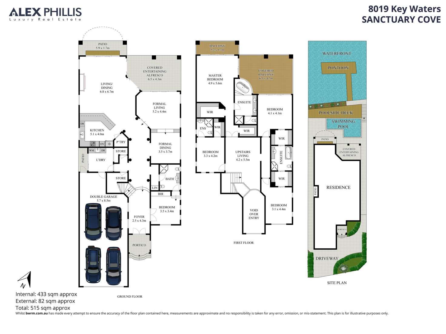 Floorplan of Homely house listing, 8019 Key Waters, Sanctuary Cove QLD 4212