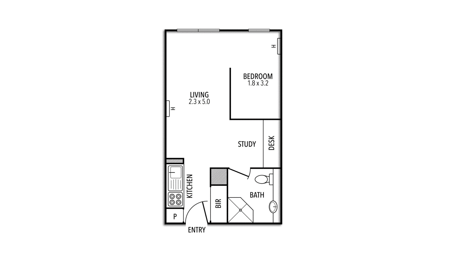 Floorplan of Homely apartment listing, 5116/570 Lygon Street, Carlton VIC 3053