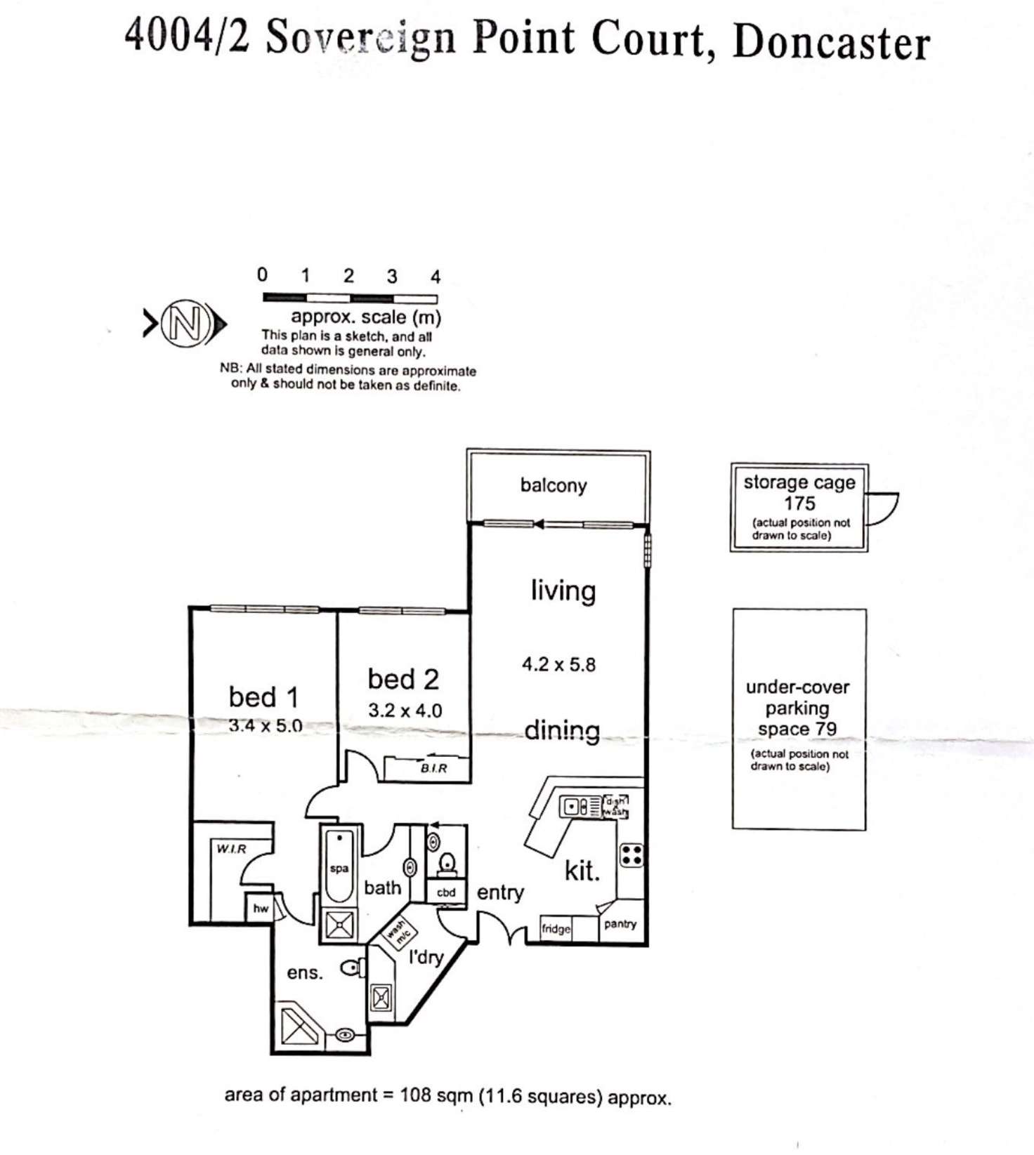 Floorplan of Homely apartment listing, 4004/2 Sovereign Point Court, Doncaster VIC 3108