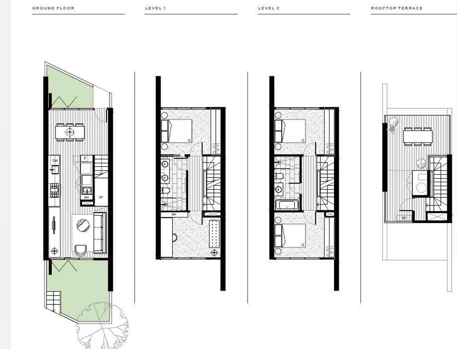 Floorplan of Homely townhouse listing, 67A Manningham St, Parkville VIC 3052