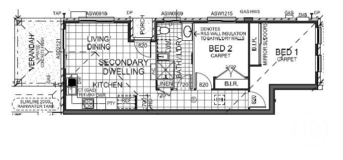 Floorplan of Homely semiDetached listing, 2/33 Undercliff Street, Cliftleigh NSW 2321