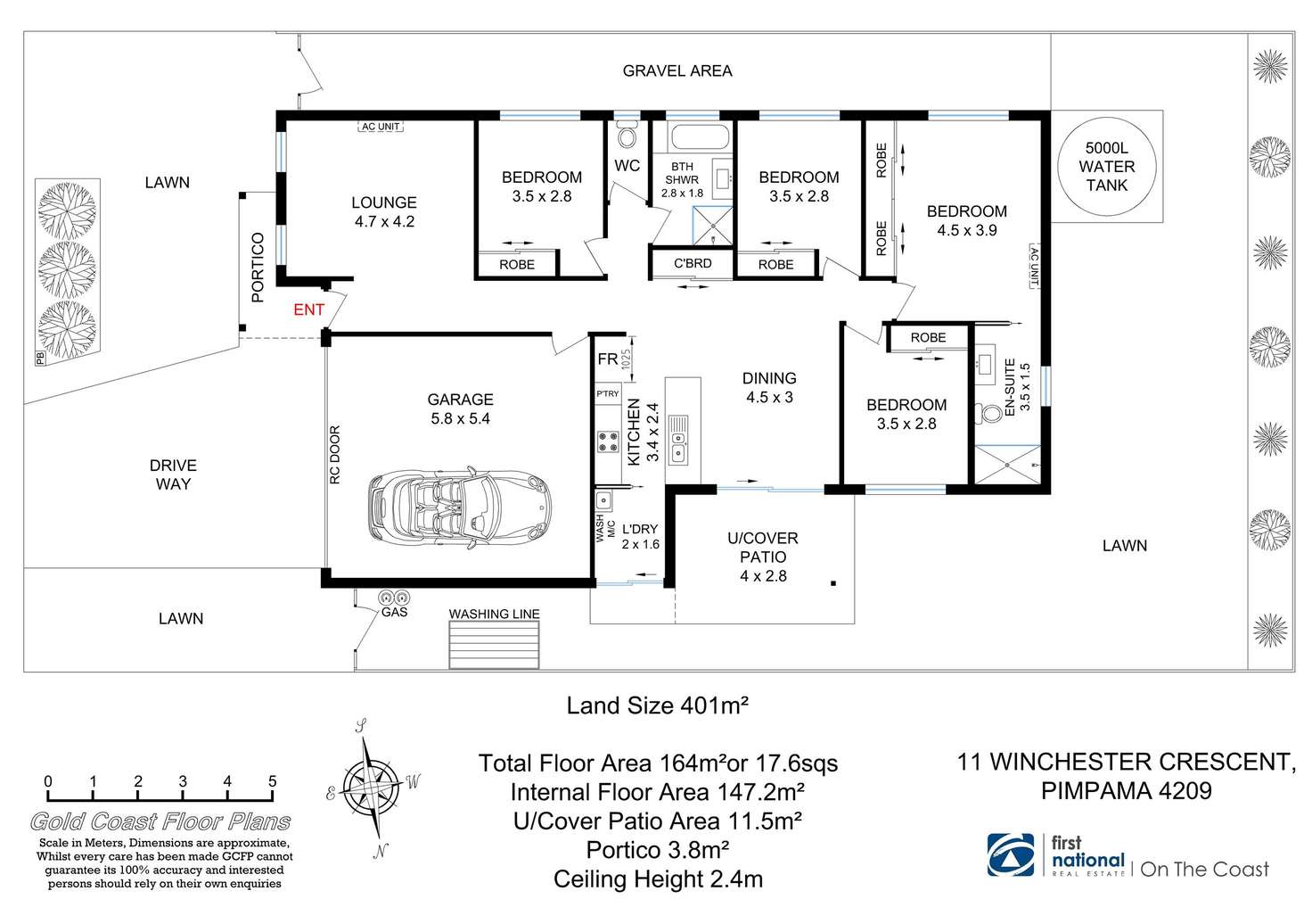 Floorplan of Homely house listing, 11 Winchester Crescent, Pimpama QLD 4209