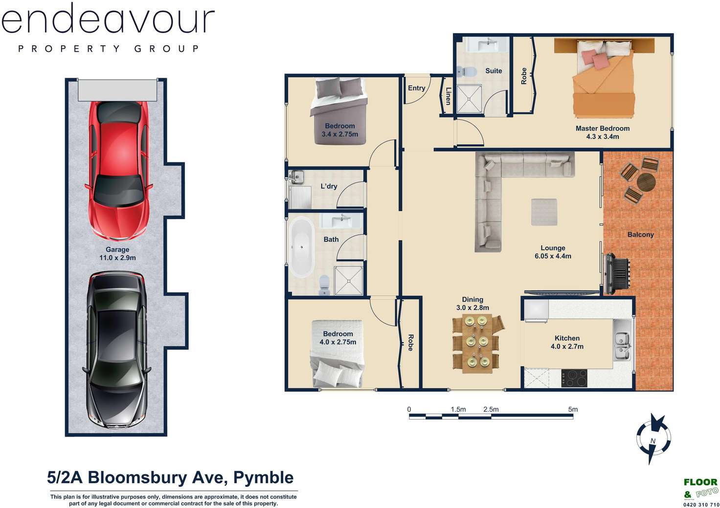 Floorplan of Homely apartment listing, 5/2A Bloomsbury Avenue, Pymble NSW 2073