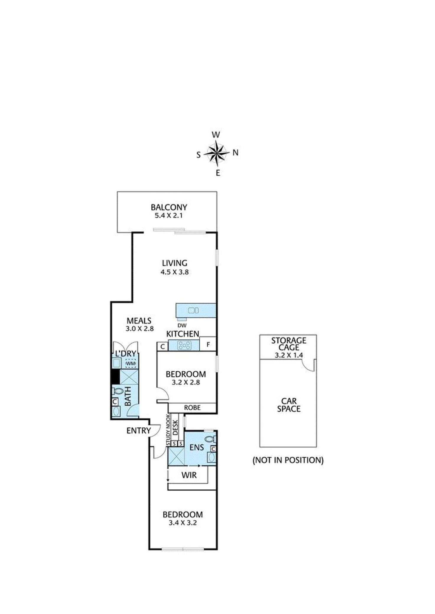 Floorplan of Homely apartment listing, 901/75 Wellington Street, Collingwood VIC 3066