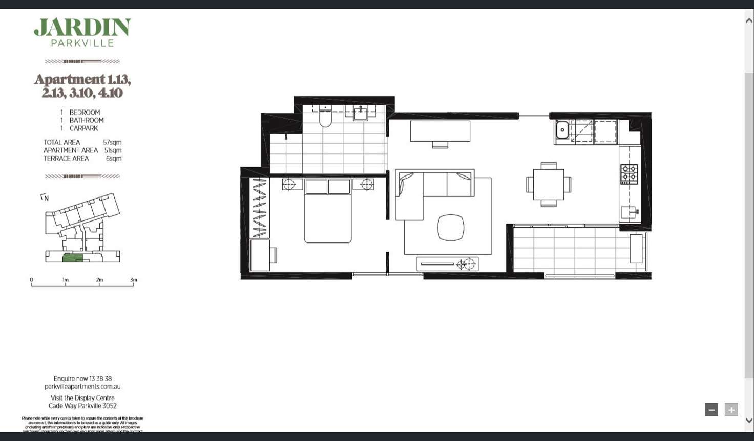 Floorplan of Homely unit listing, 310/67 Galada Avenue, Parkville VIC 3052