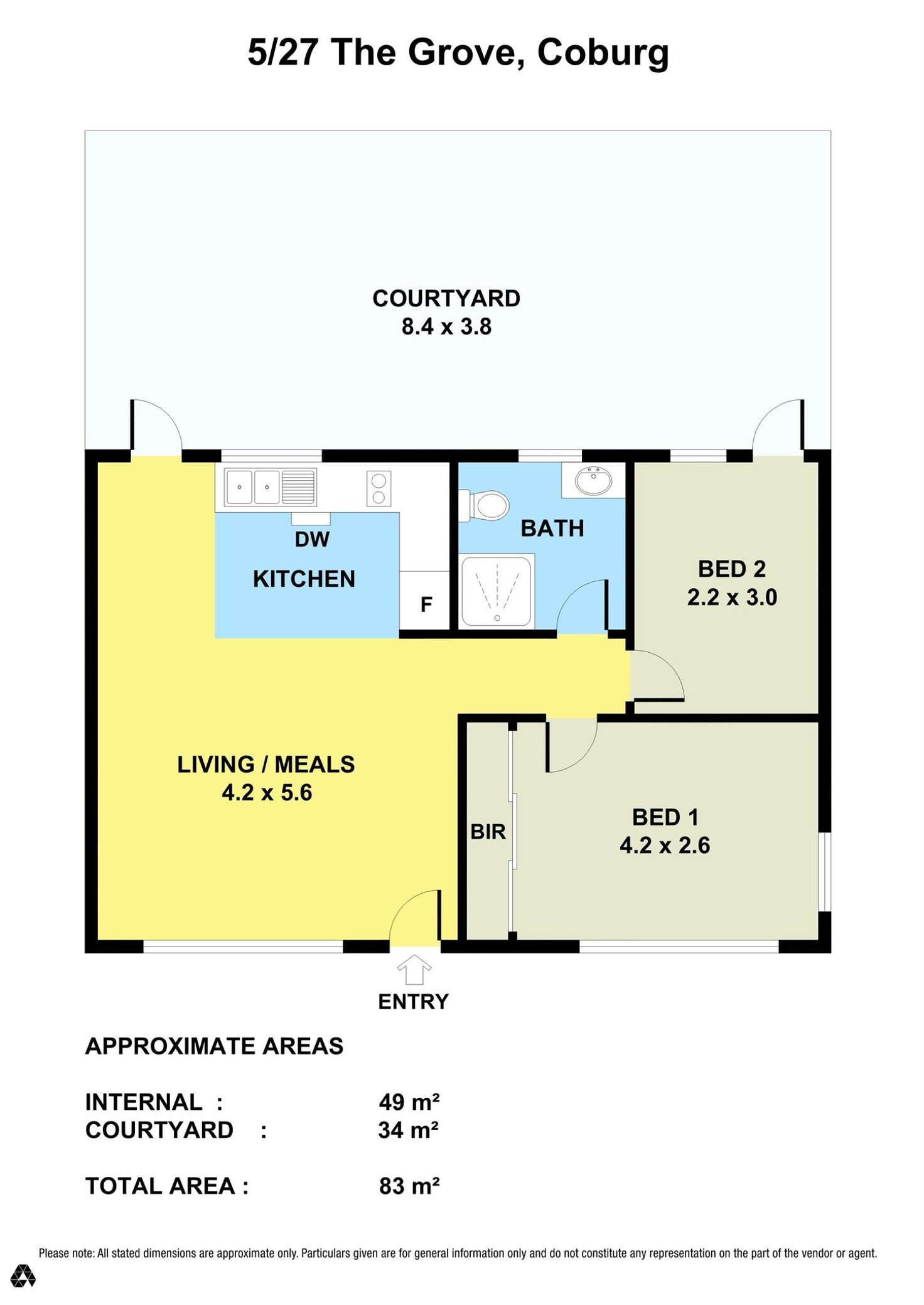 Floorplan of Homely unit listing, 5/27 The Grove, Coburg VIC 3058