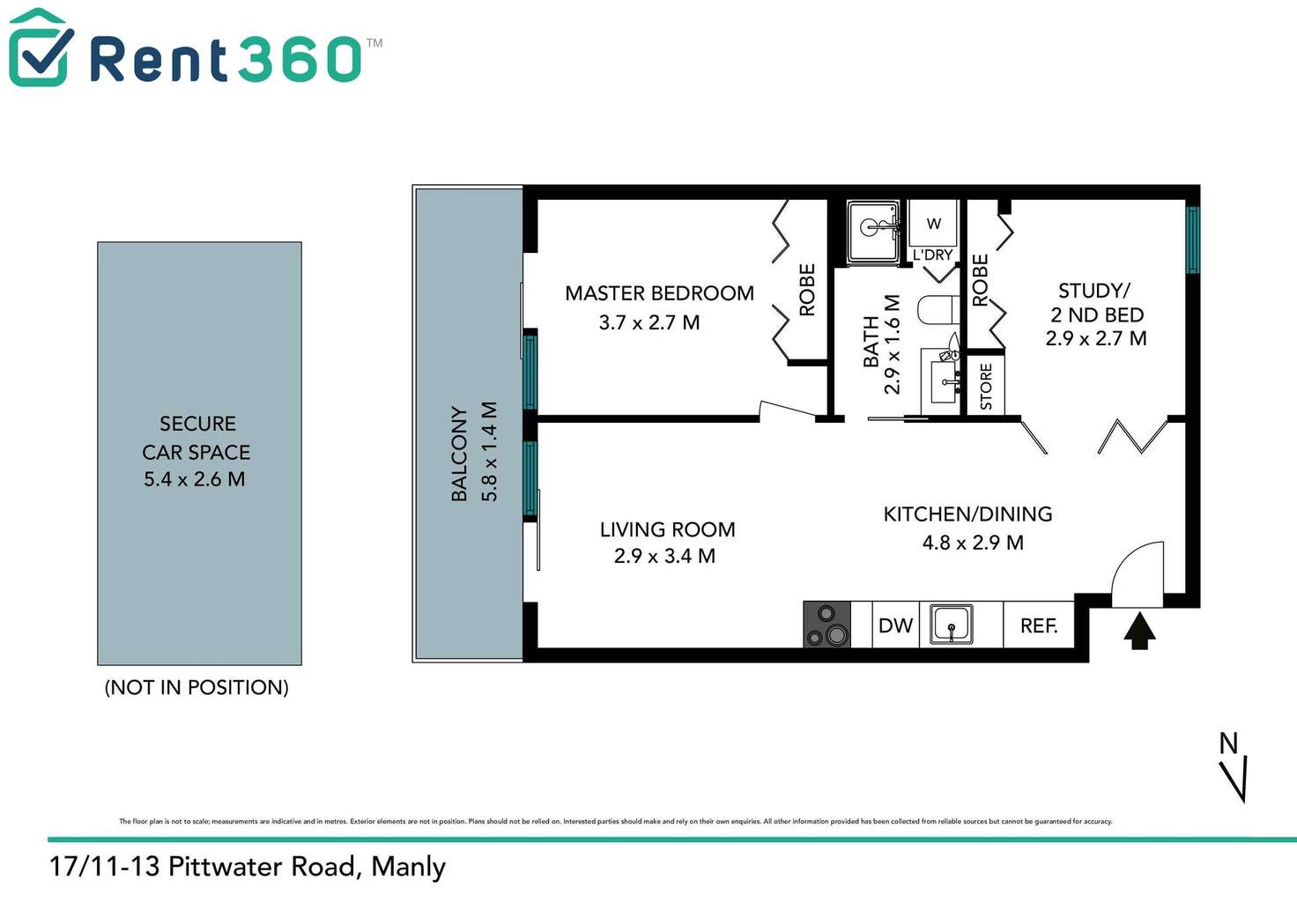Floorplan of Homely apartment listing, 17/11-13 Pittwater Road, Manly NSW 2095