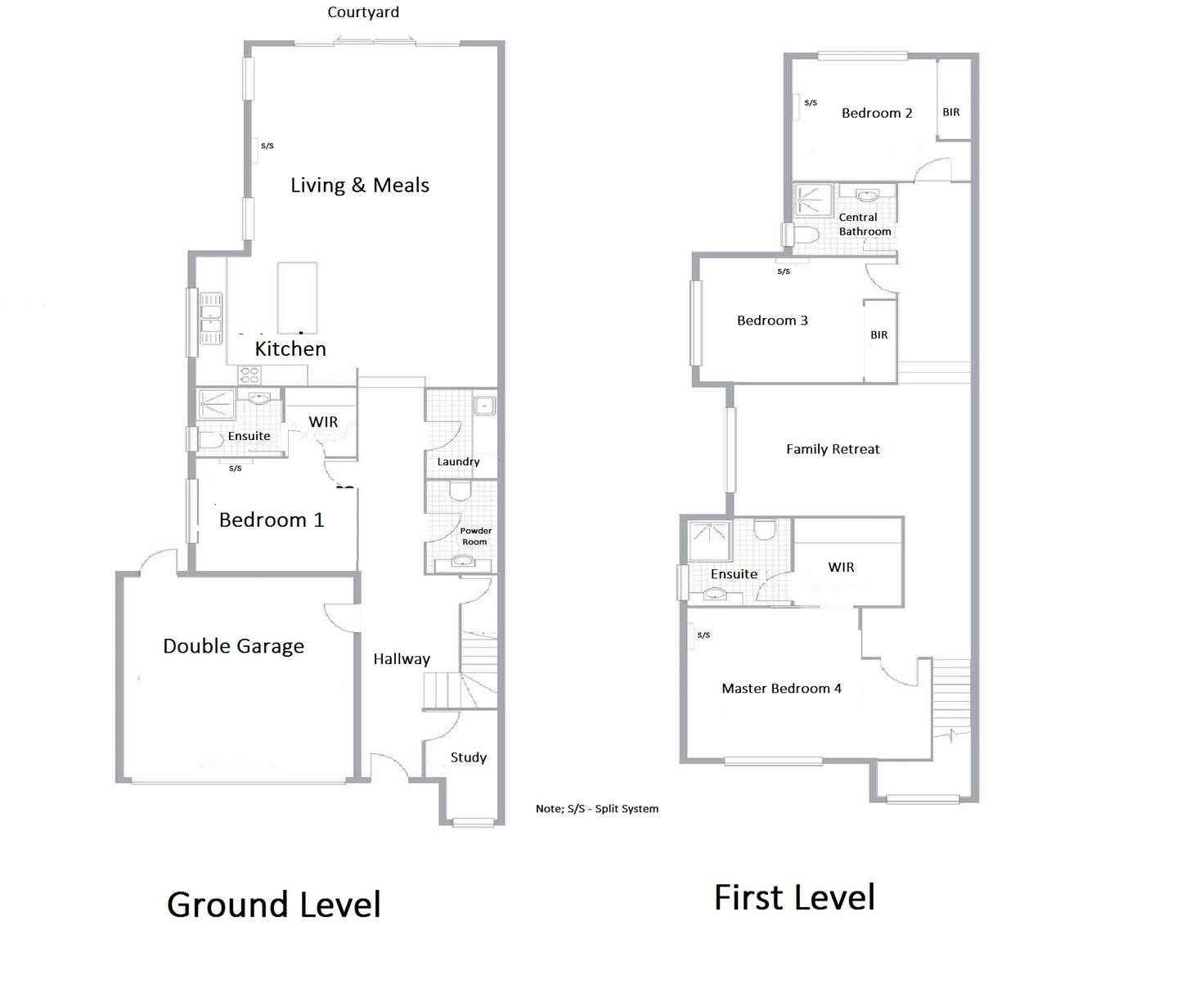 Floorplan of Homely townhouse listing, 47 Percy Street, Mitcham VIC 3132