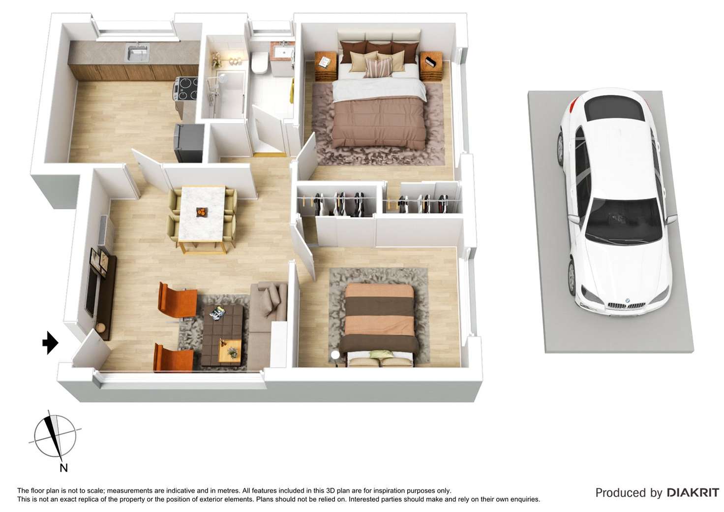 Floorplan of Homely apartment listing, 3/20 Marriott Street, St Kilda VIC 3182