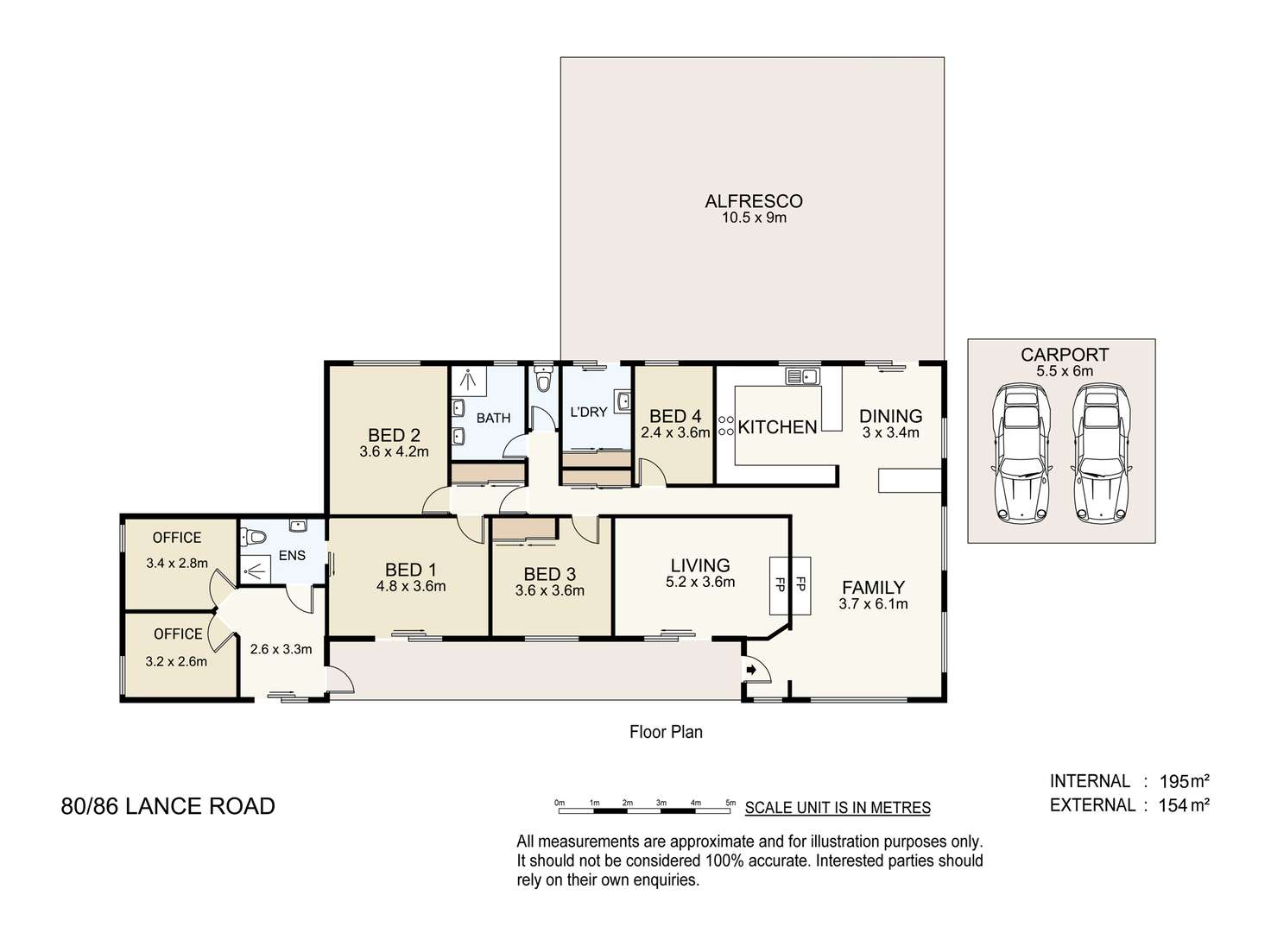 Floorplan of Homely house listing, 80-86 Lance Rd, Greenbank QLD 4124