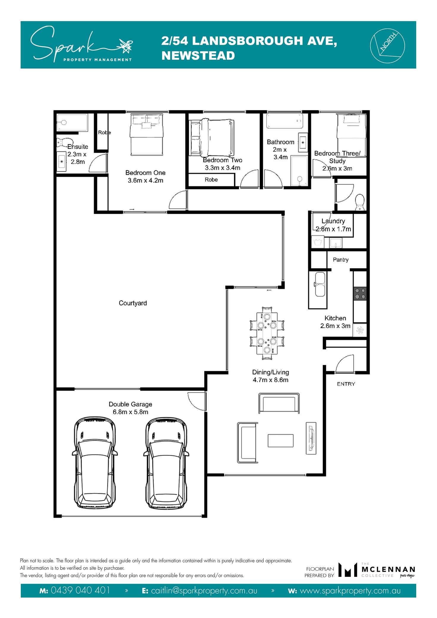 Floorplan of Homely unit listing, 2/54 Landsborough Avenue, Newstead TAS 7250
