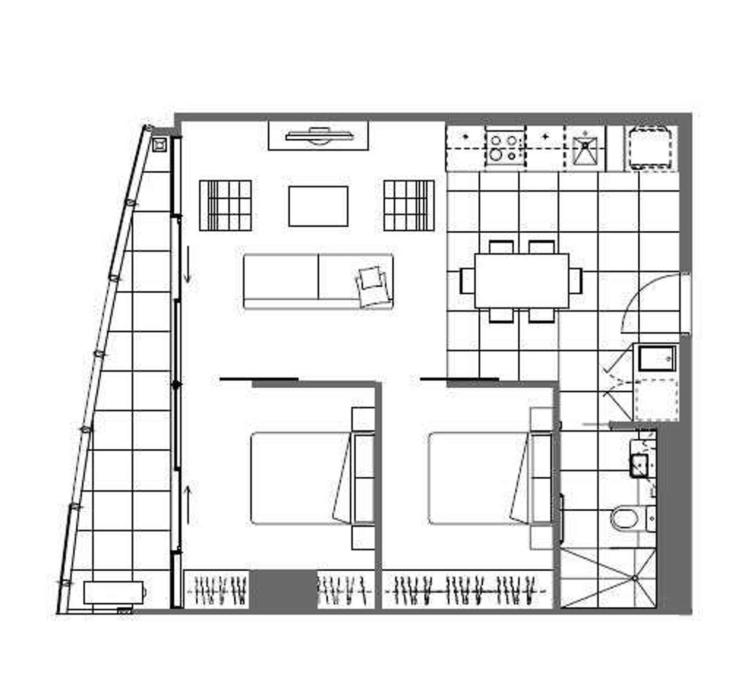 Floorplan of Homely apartment listing, 1905/35 Malcolm Street, South Yarra VIC 3141