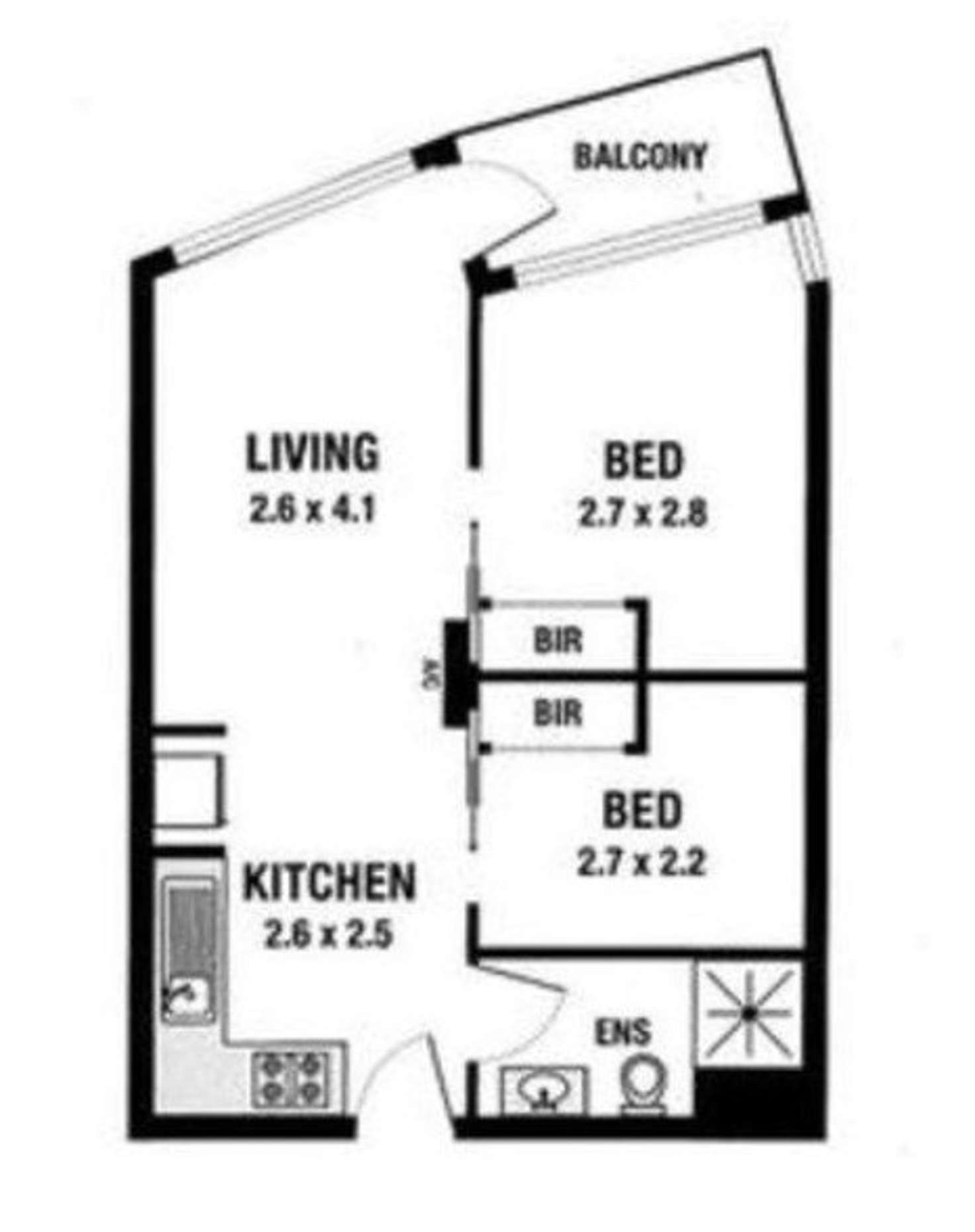 Floorplan of Homely apartment listing, 606/570 Swanston Street, Carlton VIC 3053