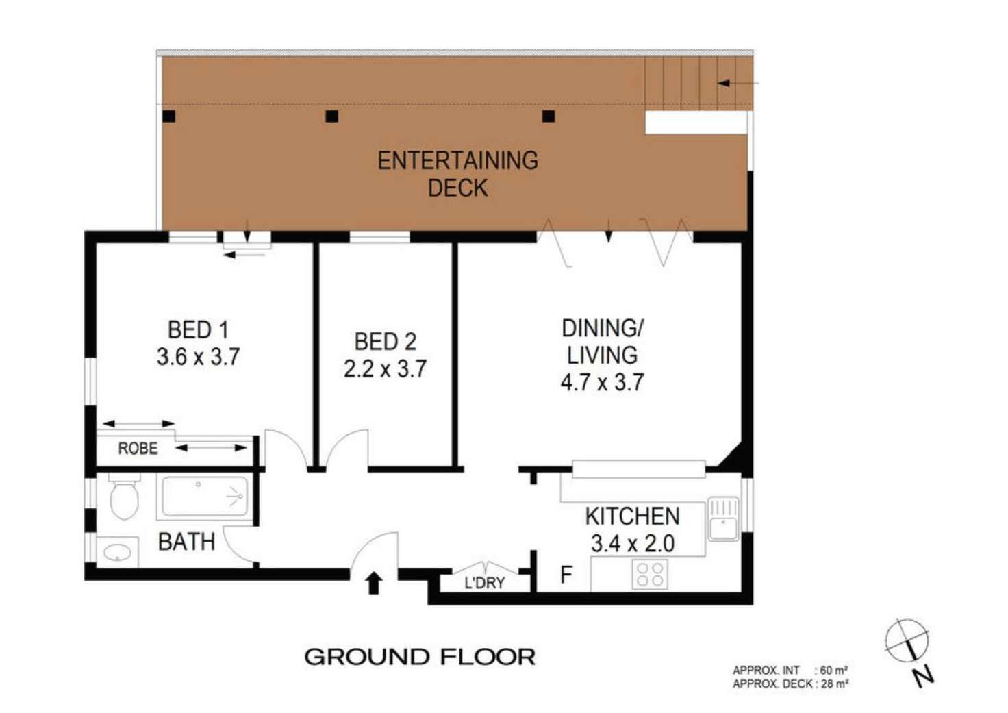 Floorplan of Homely apartment listing, 3/11A Brighton Boulevard, Bondi Beach NSW 2026