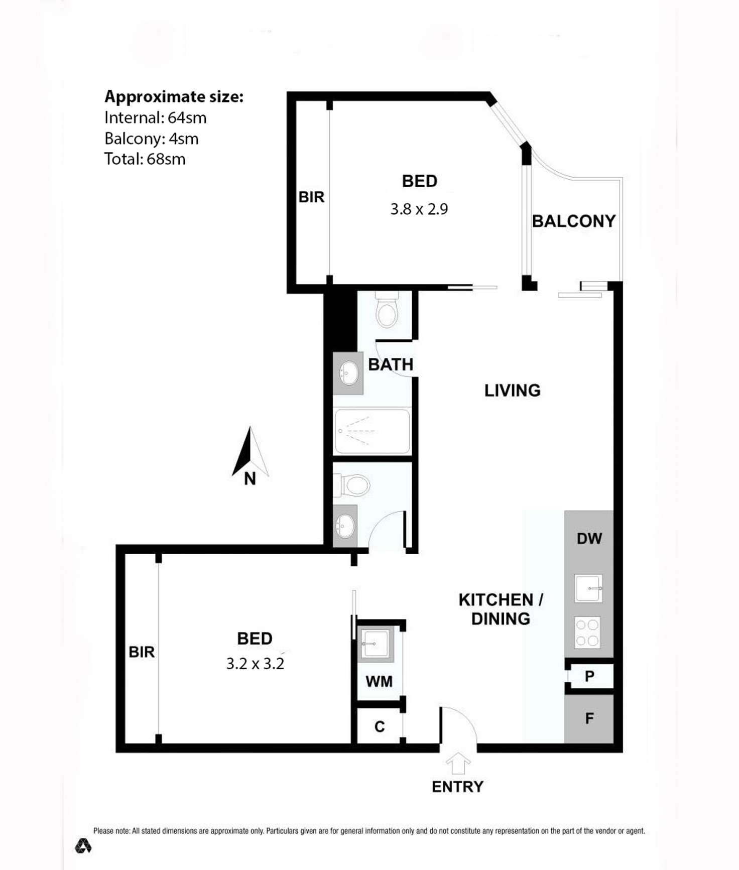 Floorplan of Homely unit listing, 1004/338 Kings Way, South Melbourne VIC 3205