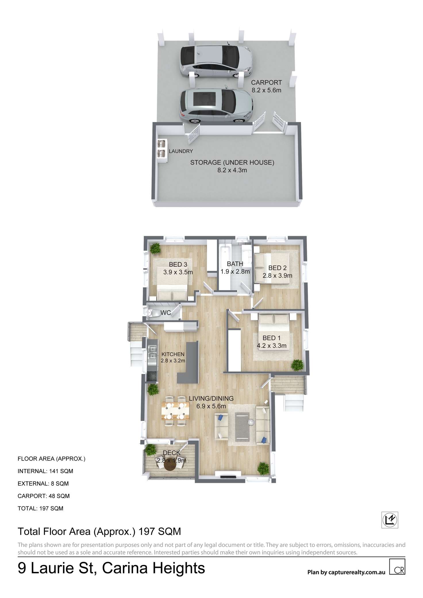 Floorplan of Homely house listing, 9 Laurie Street, Carina Heights QLD 4152